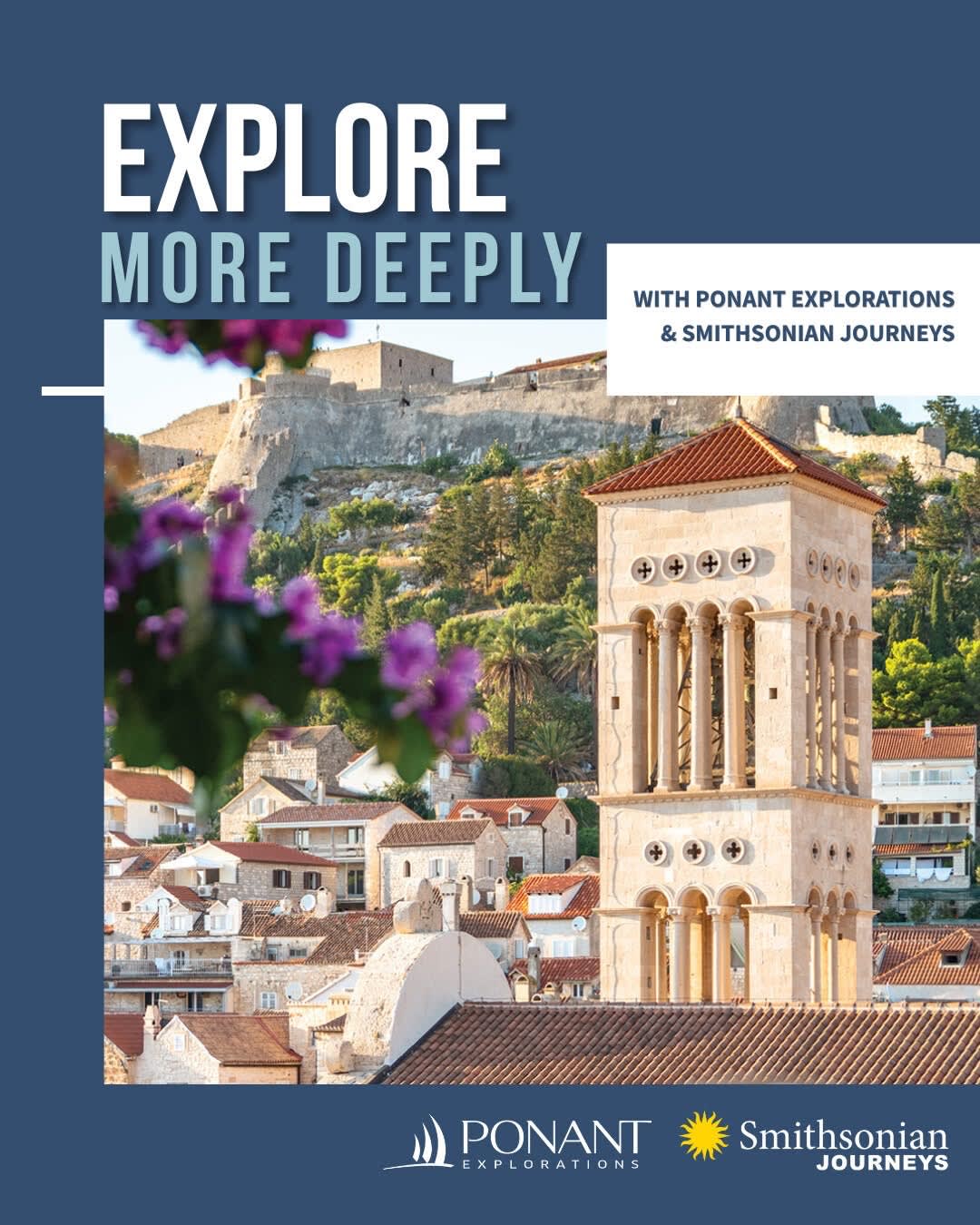 Exploration is richer when knowledge leads the way.
Each PONANT EXPLORATIONS voyage in alliance with Smithsonian Journeys includes two expert guides, curated excursions at every port, and an all-inclusive onboard experience — from fine dining to wines and spirits.