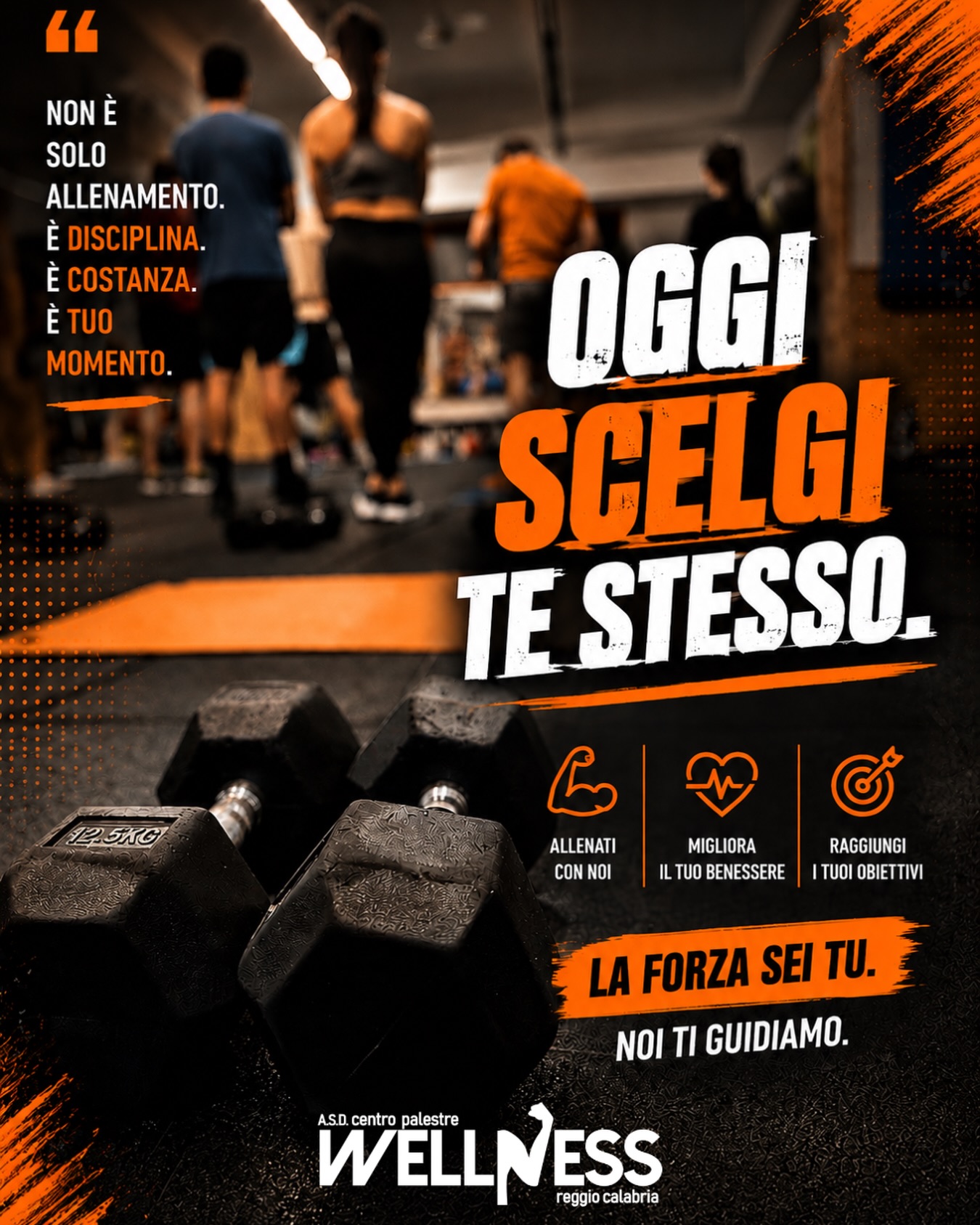 🔥 Oggi non rimandare.
Ogni allenamento è un passo verso la versione migliore di te.
💪 Disciplina
⚡ Costanza
🎯 Obiettivi
Da noi trovi energia, motivazione e supporto per trasformare il tuo impegno in risultati reali.
✨ La forza sei tu. Noi ti guidiamo.
📍 Ti aspettiamo da Wellness Reggio Calabria
#WellnessReggioCalabria #FitnessMotivation