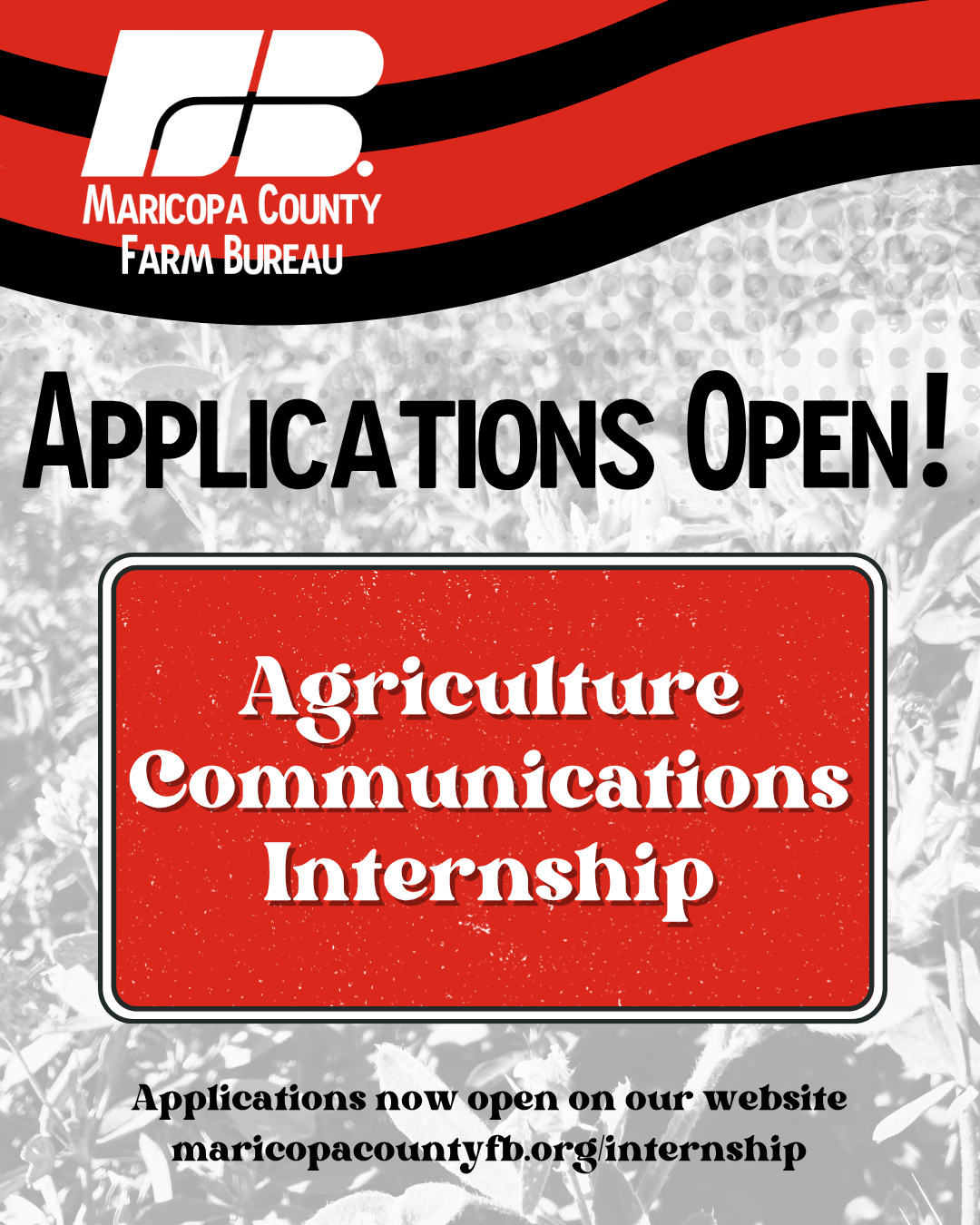 As we say goodbye to Gabe Flores and the GR Internship, it's time for our next round of youth advocates!
If you are interested in learning about Farm Bureau and our mission in agriculture, apply for our summer internship at the 🔗 in bio!