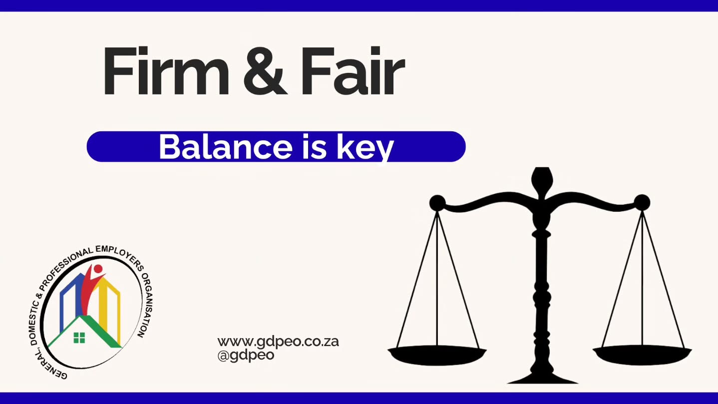 Employers must act firmly while following fair procedures.
#Fairness #LabourLawSA #HRBestPractice #GDPEO #EmployerGuidance