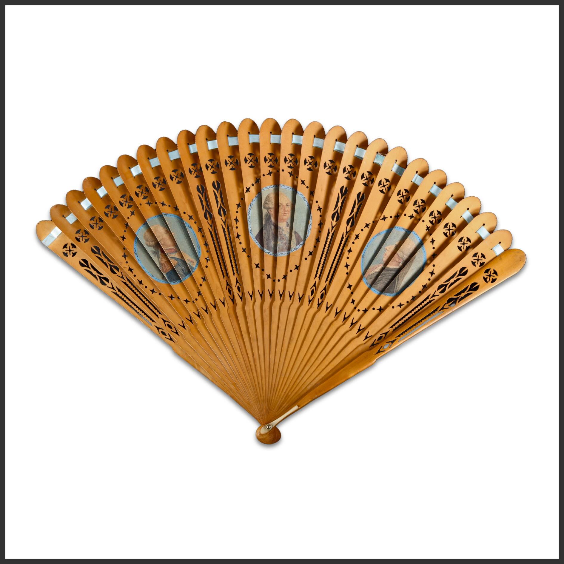 A finely worked French Revolutionary period brisé fan, intricately pierced and inset with portrait medallions of Gilbert du Motier, Marquis de Lafayette, Louis XVI, and Jean Sylvain Bailly. Executed circa 1790, the fan embodies the intersection of personal adornment and public sentiment at the outset of the French Revolution.
The inclusion of these three figures—royal authority, civic leadership, and liberal reform—captures a brief and remarkable moment of alignment in the early Revolution, preserved here in an elegant and evocative form. Objects of this type transformed political identity into fashionable display, reflecting the rapidly changing social and ideological climate of the era.
Exhibited in Bienvenue au Général Lafayette, The Cabildo, commemorating the 200th anniversary of Lafayette’s visit to Louisiana.
Now available from Gallery 76 Americana.
#Gallery76Americana #Lafayette #FrenchRevolution #Americana #HistoricalAmericana