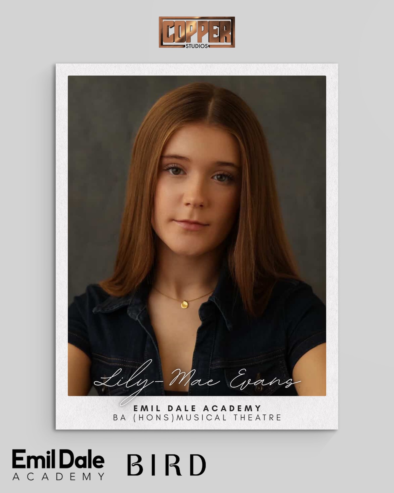 DRAMA SCHOOL SUCCESS 🌟
A massive congratulations to Lily-Mae, who has secured offers for the three-year BA Musical Theatre course at two of the UK’s leading Drama Schools:
@emildaleacademy @bird_conservatoire
We are beyond proud to announce that @lilymaeevanss will be heading to Emil Dale this September to continue her professional training after completing a one-year foundation at @artsedlondon 💥
Go smash it Liv, we’re so proud!
#passionatelysmashingeveryexpectation #CopperStudios #emildale #bird