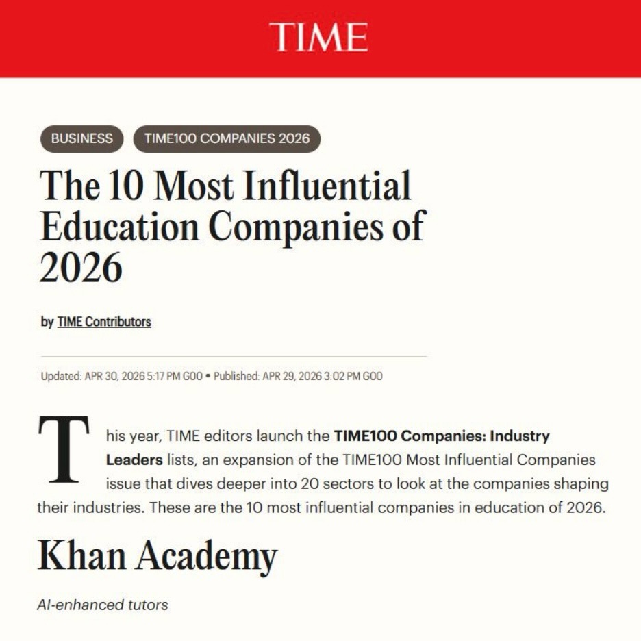 TIME tarafından açıklanan “2026’nın En Etkili Eğitim Şirketleri” listesinde🥇Khan Academy’nin zirvede yer alması bizim için büyük bir gurur ve mutluluk kaynağı!
Yaklaşık 20 yıl önce birkaç matematik videosuyla başlayan bu hikâye; bugün 59 dilde, 200 milyondan fazla kayıtlı öğrenciye ulaşan küresel bir öğrenme ekosistemine dönüştü. Türkiye’de ise 15 yılı aşkın süredir milyonlarca öğrenci, öğretmen ve veliyle birlikte büyümeye devam ediyoruz.
Bu yolculuğu özel kılan şey yalnızca ulaşılan ölçek değil; benimsediğimiz yaklaşımın tutarlılığı oldu. Khan Academy eğitimde teknoloji ve yapay zekâ kullanımında 20 yıldır öncü olmasına rağmen, tüm yeniliklerin merkezine hâlâ insanı koymaya devam ediyor.
Teknoloji ile eğitimdeki insan faktörünü güçlendirmeyi amaçlıyor; yapay zekâyı, öğretmenin yerine geçen değil, öğrenmeyi derinleştiren, merakı besleyen ve öğretmeni güçlendiren bir araç olarak konumlandırıyoruz.
Bu anlayışın bir yansıması olan Khanmigo, öğrencinin yerine düşünmeyen ve onu düşünmeye teşvik eden; hazır cevaplar vermek yerine öğrenme sürecini zenginleştiren bir deneyim sunmak üzere tasarlandı. Çünkü biliyoruz ki öğrenmenin kalbinde her zaman insan, merak ve ilham veren öğretmenler var.
Aslında Khan Academy’nin TIME ile yolu ilk kez kesişmiyor.
• 2012’de Sal Khan, “Dünyanın En Etkili 100 İnsanı” (100 Most Influential People in the World” listesinde yer aldı.
• 2024’te Khan Academy’nin Chief Learning Officer’ı Kristen DiCerbo, eğitimde yapay zekâ alanındaki çalışmalarıyla TIME dergisinin kapağındaydı.
• Bugün ise, 2026’da, Khan Academy dünyanın en etkili eğitim şirketleri arasında gösteriliyor.
Bugüne kadar değişmeyen hedefimiz ise çok net:
🎯 Kaliteli eğitimin herkes için erişilebilir olması…
Kâr amacı gütmeyen bir kuruluş olarak, dünyanın her yerinde ücretsiz ve nitelikli öğrenme imkânı sunmayı hedefliyoruz. Teknoloji destekli ama insanı merkeze alan bir yaklaşımla, eğitimi geleceğe taşımak için sosyal fayda odağıyla çalışıyoruz.
Türkiye’de bugüne kadar 27 milyonu aşkın insanın eğitimine destek olmanın ve yapay zekâ çağında öğrenmenin geleceğine katkı sunmanın heyecanını yaşıyoruz. 🚀
#KhanAcademy #TIME #eğitim #EdTech #AI
@khanacademyturkce