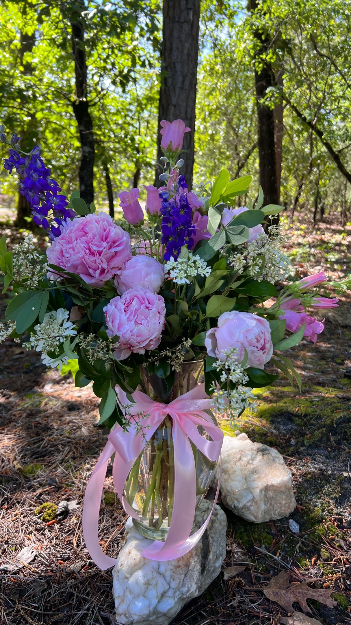 Beautiful blooms for our mommas! Fresh cut right here at Two Buds and headed to the cart this weekend. Peonies, sweet spring colors, and all the good flower vibes waiting for you! #twobudsflowerfarm #freshflowers #supportlocal #foxfirevillage #localflowerfarmer