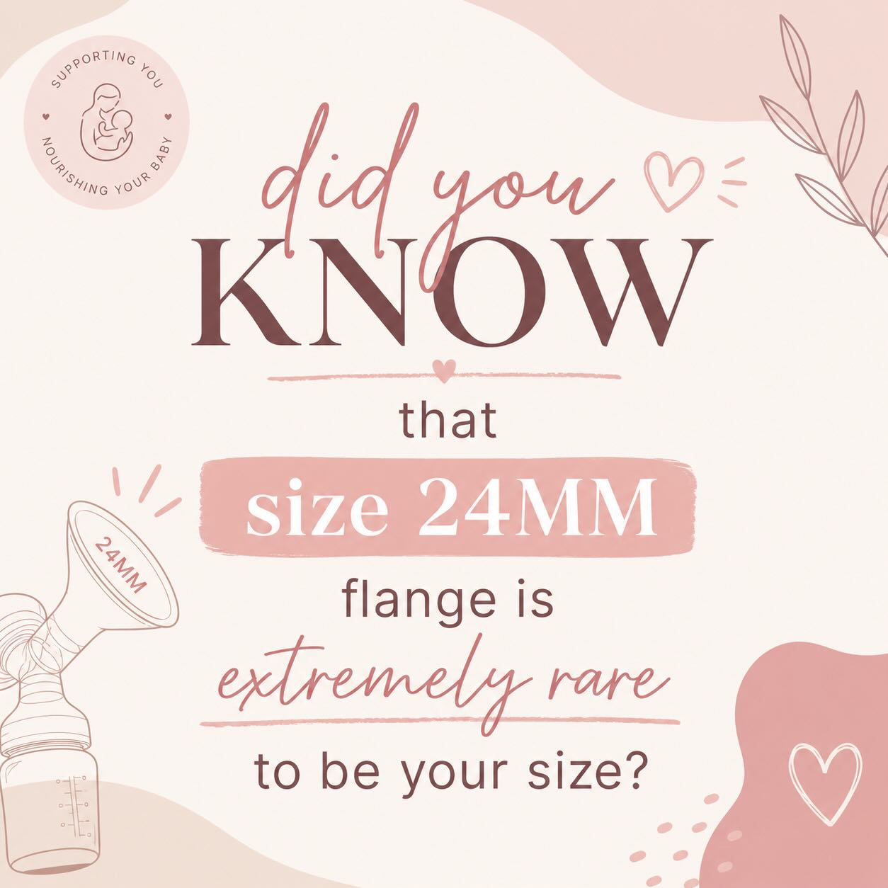 Can you believe how many of us actually need smaller flanges than the standard 24mm and 28mm every pump comes with?!?! 😱
So frequently we think our breasts are large, our areolas are large, or our nipples are much larger than they actually are. Flanges are commonly made down to a size 10, with common sizing ranging from a 13mm to a 21mm.
We want the correct flange size not only for comfortability and to achieve the optimal yield, but to prevent nipple damage, clogged ducts, and breast infections.
💗 SIZE MATTERS 💗
Get sized with me to find the proper fit! We offer flange sizing in every appointment and can also size virtually!
#pregnantmama #mamatobe #mommies #exclusivepumping #newmoms