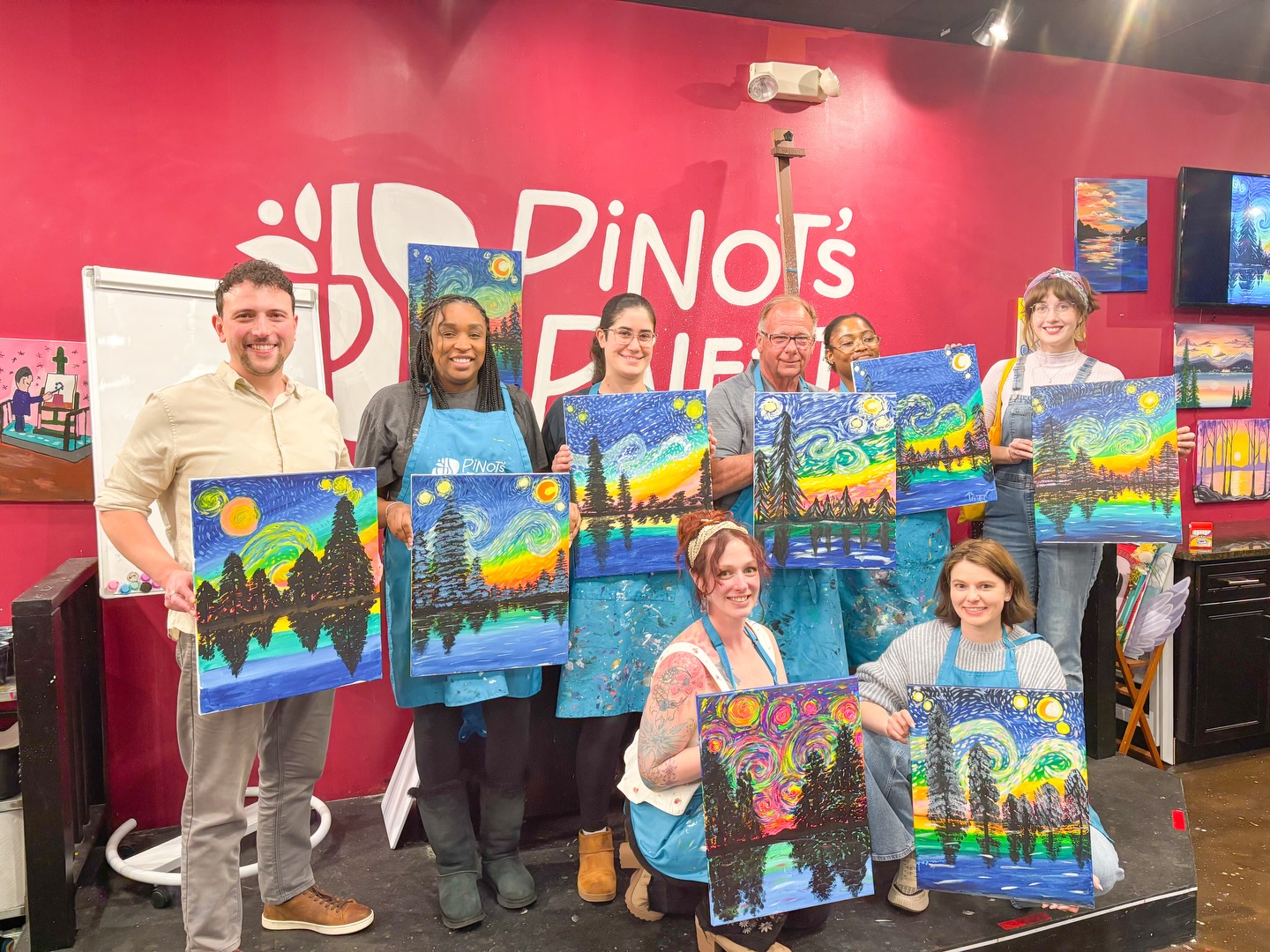 Team night at @pinotspalettekenwood 🎨 We don’t get many moments to slow down together, so nights like this matter. Grateful for a team that shows up for each other in every way 🤍
