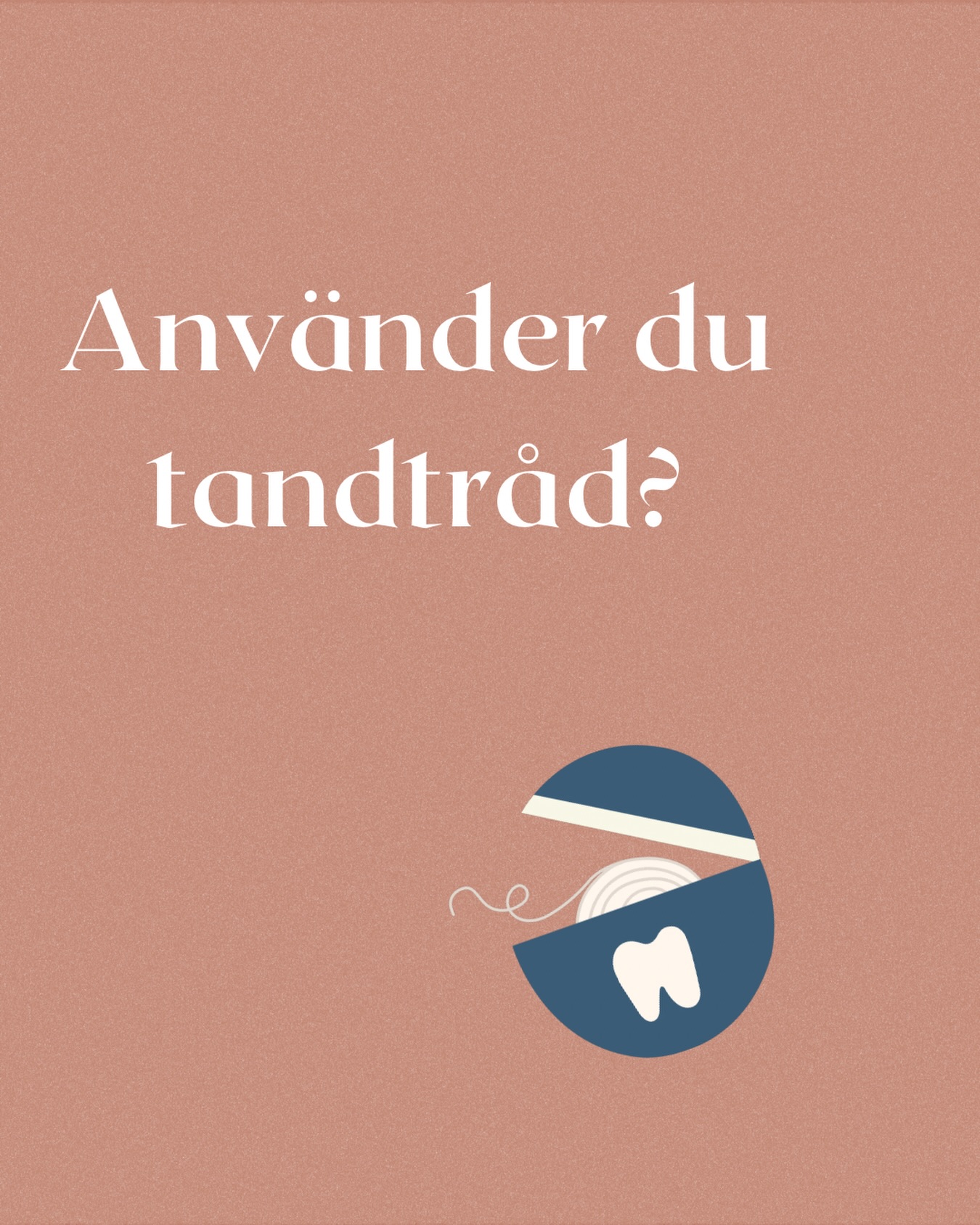 Tandborsten rengör inte allt 🪥
Tandtråd hjälper till att ta bort plack och matrester mellan tänderna och kan förebygga både karies och inflammerat tandkött ✨