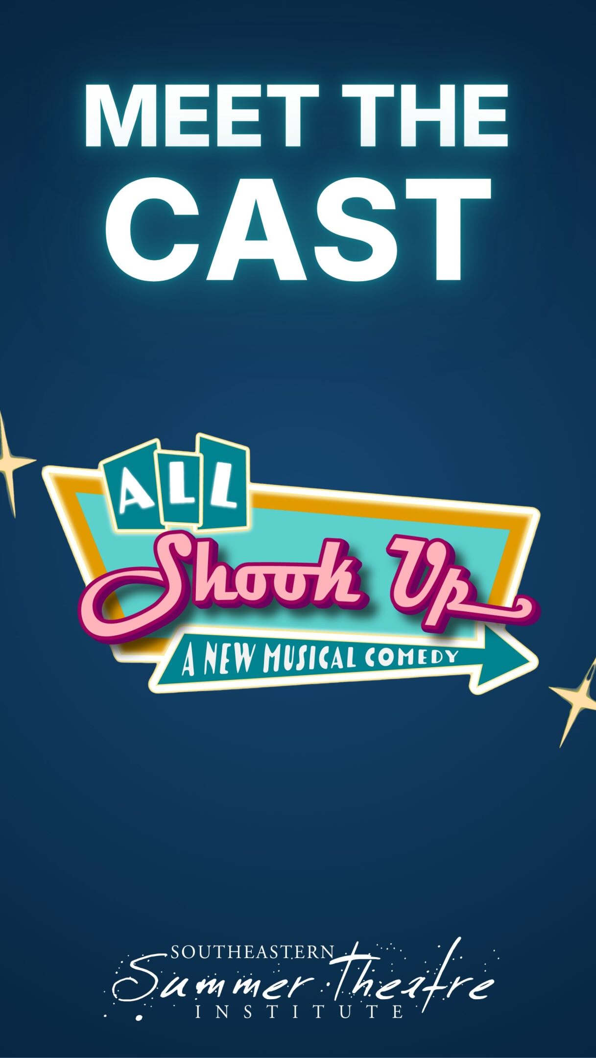 We are truly and completely all shook up about this group of stars appearing on our stage this summer!
Don’t miss All Shook Up opening June 26th! Tickets are on sale now!