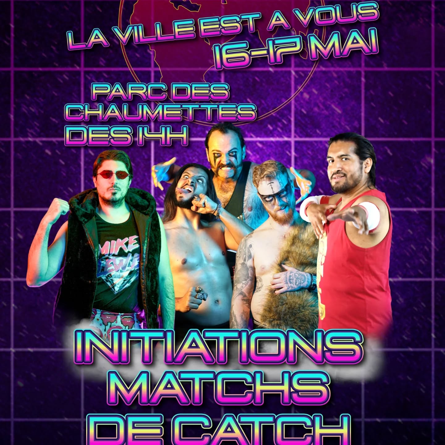 La GTW sera présente pour La Ville Est A Vous! 🔥
Retrouvez-nous samedi 16 mai et dimanche 17 mai au
📍 parc des Chaumettes (en face des HUG)!
Dès 14h, nous proposerons des initiations au catch sur notre ring et des matchs! 🤟🏽