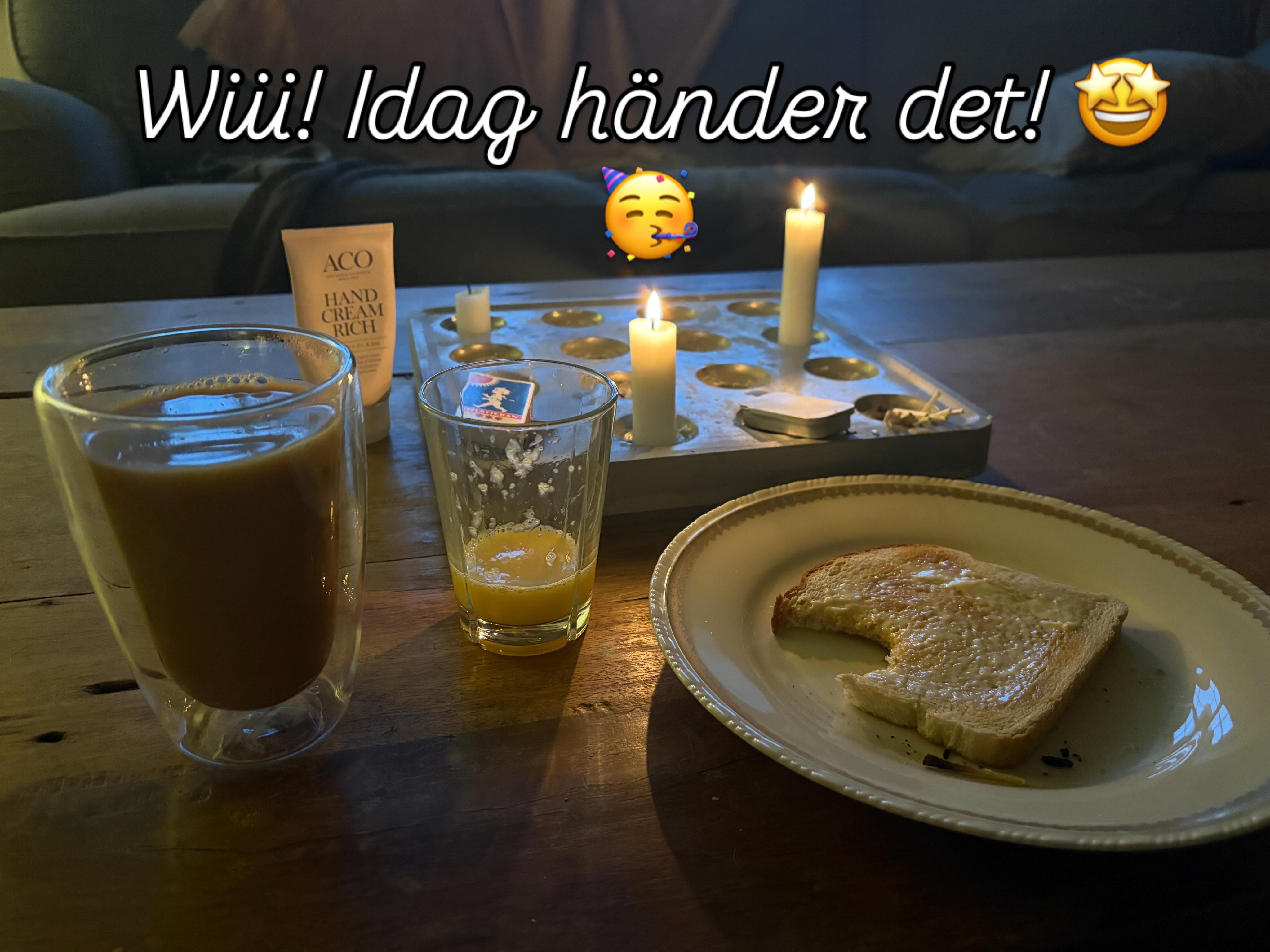 Wii! Nu händer det händer det!! Tidig morgon och sen iväg. Jag går gärna upp tidigt men det där med att äta tidigt är inte min grej alls. Svårt att äta tidigt och ännu svårare när man är helt pirrig i hela kroppen. Pirrig av förväntan, snart, snart ska jag få träffa honom! 🥰🤩#teamolsen #teamolsenforthewin #ettnyttliv #nyfamiljemedlem #levadrömmen