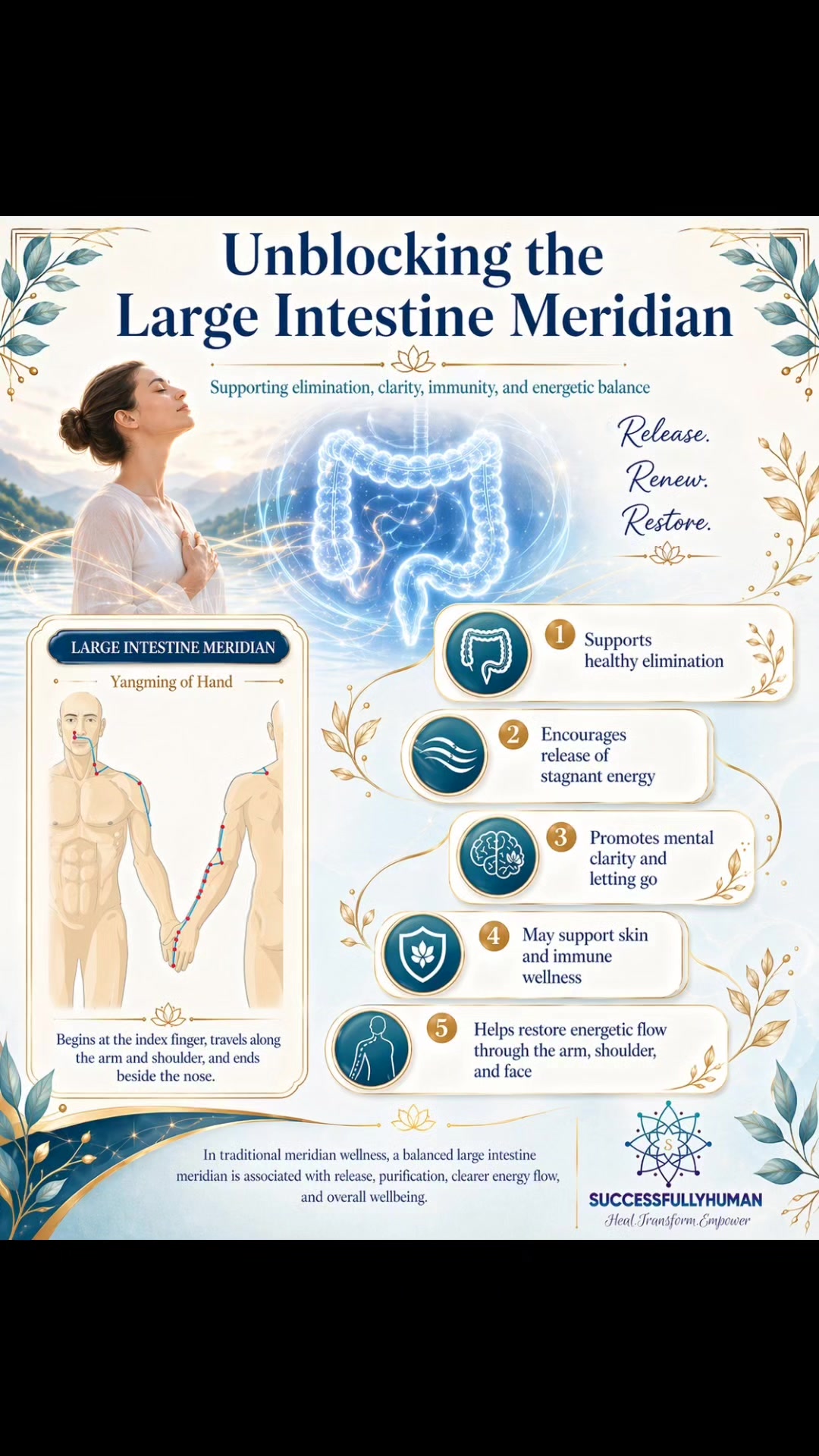 ✨ What are you ready to release?
In traditional meridian wellness, the Large Intestine Meridian is connected to elimination, clarity, immunity, and the ability to let go of what no longer serves you. When energy feels stagnant, this pathway may be calling for support, renewal, and flow.
Release. Renew. Restore.
📲 DM us or visit our YouTube Channel @successfullyhuman143 to learn more.
#SuccessfullyHuman #MeridianWellness #LargeIntestineMeridian #EnergyHealing #HolisticHealth #MindBodyBalance #NaturalWellness #EnergeticBalance #ReleaseAndRestore
✨ ¿Qué estás lista/o para soltar?
En el bienestar tradicional de los meridianos, el Meridiano del Intestino Grueso está conectado con la eliminación, la claridad, la inmunidad y la capacidad de dejar ir lo que ya no te sirve. Cuando la energía se siente estancada, este camino puede estar pidiendo apoyo, renovación y fluidez.
Libera. Renueva. Restaura.
📲 Envíanos un DM o visita nuestro canal de YouTube @successfullyhuman143 para aprender más.
#SuccessfullyHuman #BienestarDeMeridianos #MeridianoDelIntestinoGrueso #SanaciónEnergética #SaludHolística #EquilibrioMenteCuerpo #BienestarNatural #EquilibrioEnergético #LiberaYRestaura