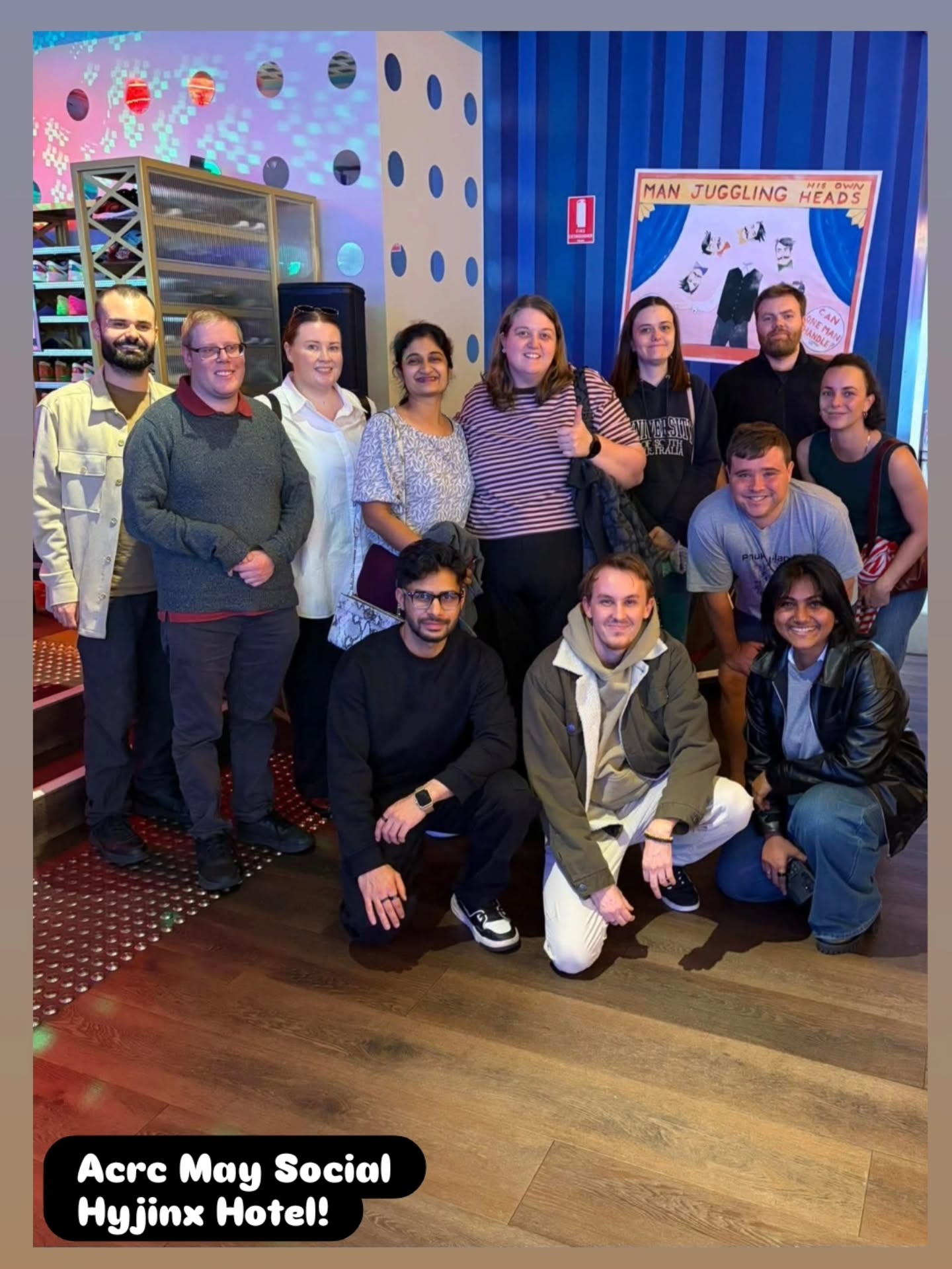 Our Hyjinx social was a VIBE, we all had SO much fun! Welcome back Emily, Madhuvy and Luv at our social :) #acrcsocial #hyjinxhotel #adelaidecityrotaract