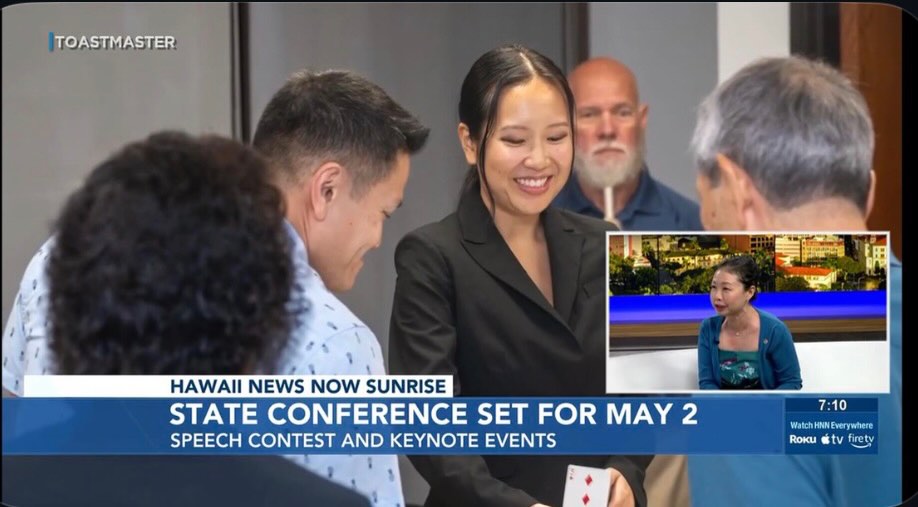 Our DBA member, Ivy Chen, represented our club at the District 49 Toastmasters Annual Conference Speech Competition over the weekend. And she won first place🏆 #DowntownBusinessAssociates #Toastmasters #Honolulu #PublicSpeaking #Networking