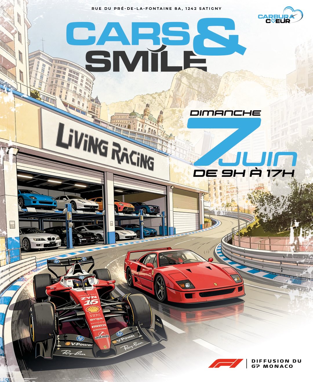 🩵Nous vous donnons rendez-vous chez @living.racing pour notre prochain Cars & Smile le dimanche 7 juin.📆🩵
Au programme :
• Rassemblement automobile🏎️☀️
• Rediffusion du Grand Prix de Monaco de Formule 1🏁
• Restauration sur place🍟
Et surtout… une mobilisation collective pour une belle cause🫶
👉 L’intégralité des fonds récoltés durant ce Cars & Smile sera reversée à l’association EpiKid Enfance et Épilepsie @_asso_epikid_ .🩵
Notre objectif ?
Participer au financement d’un chien d’assistance pour Gabyn, qui souffre de crises d’épilepsie au quotidien.
Ces chiens ne sont pas simplement des compagnons🐕: ils deviennent de véritables anges gardiens capables d’alerter, rassurer et accompagner les enfants dans leur quotidien et durant leurs crises.
Nous comptons sur vous pour venir partager ce moment avec nous et donner du sens à notre passion 🏎️✨
📍 Living Racing, Satigny, Genève
📅 Dimanche 7 juin
⏰ De 9h à 17h
#carburacoeur #carsandsmile #livingracing #geneve #monacof1