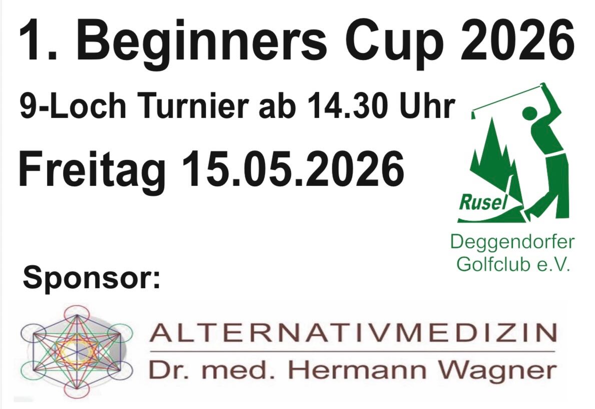 Sei dabei beim ersten Beginners Cup 2026!⛳️🏌️♂️🏌🏻♀️