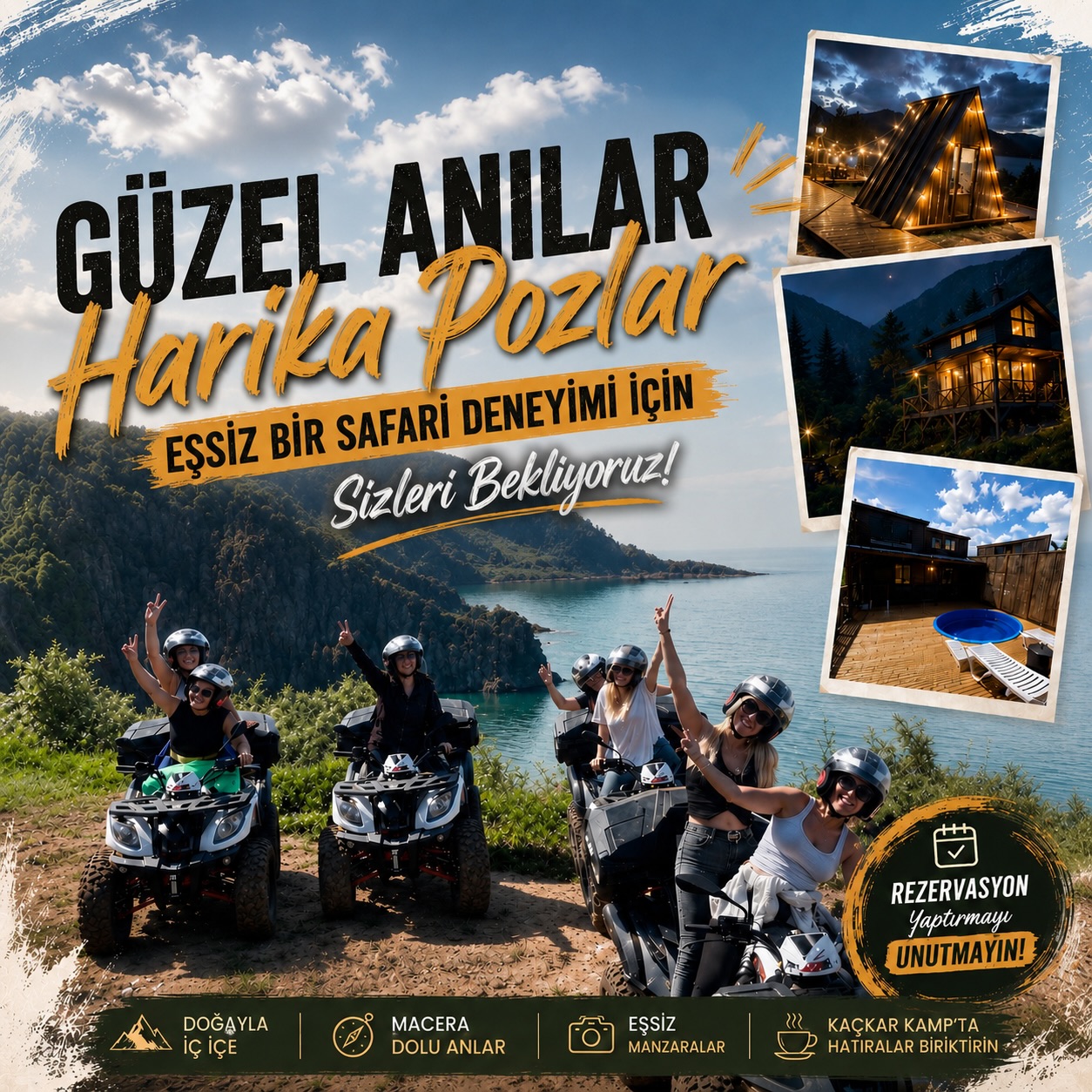 Eşsiz bir deneyim için ATV turlarımız sizleri bekliyor