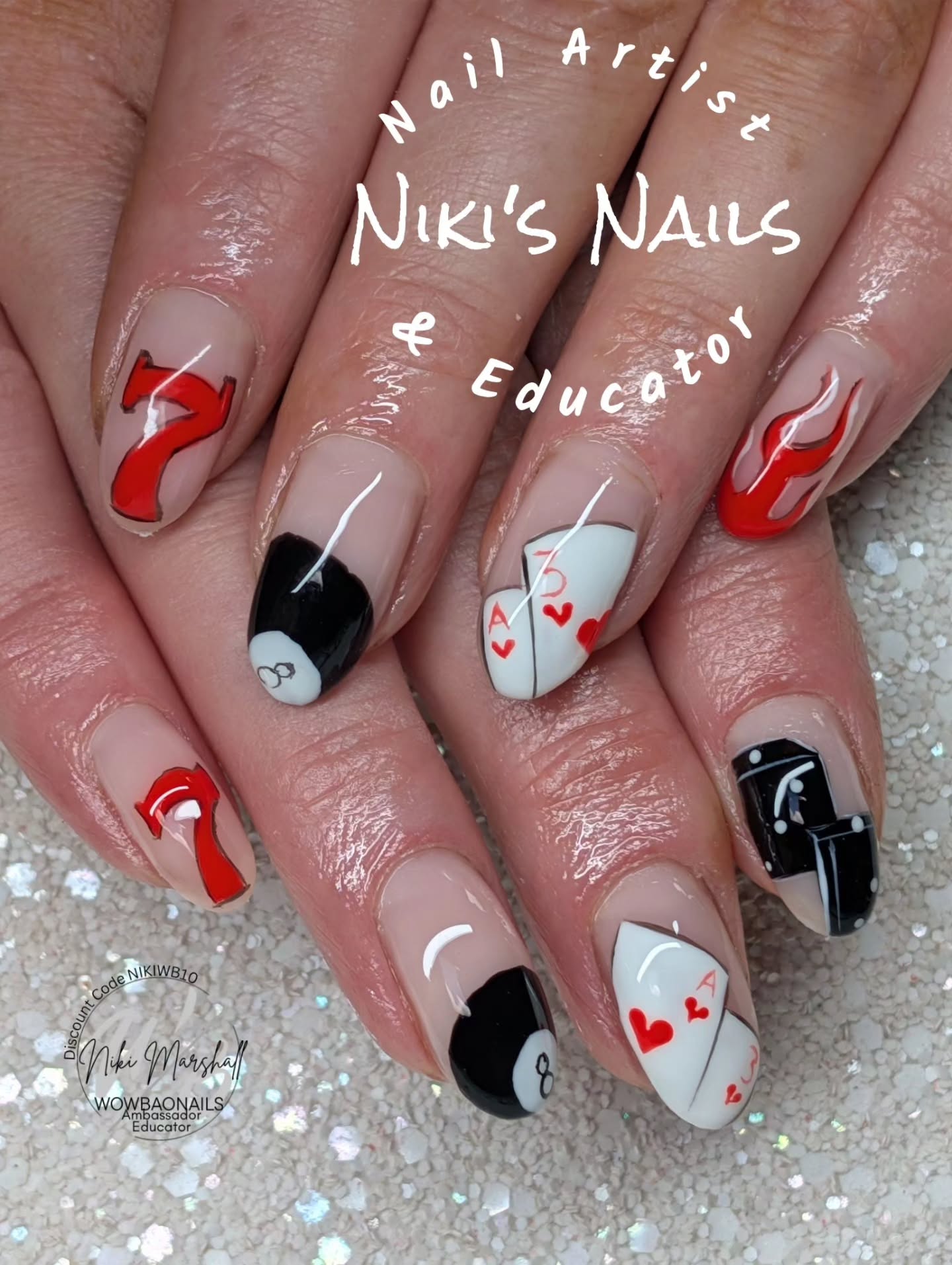 Happy Fri-YAY! What fabulously creative nails you've let me do this week! Have a wonderful weekend 🫶🏼💕
Education www.nikisnails.co.uk
Products and Tools @wowbaonails
Use code NIKIWB10 to save 10%