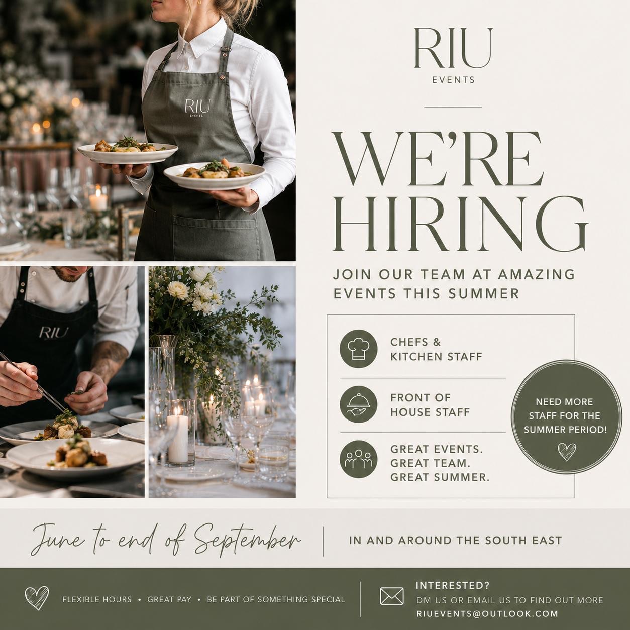 Just reach out if yourself or someone you think would be amazing for one of our roles is looking for an amazing team to work with 🫶🏻 #jobsearch #hiring #catering