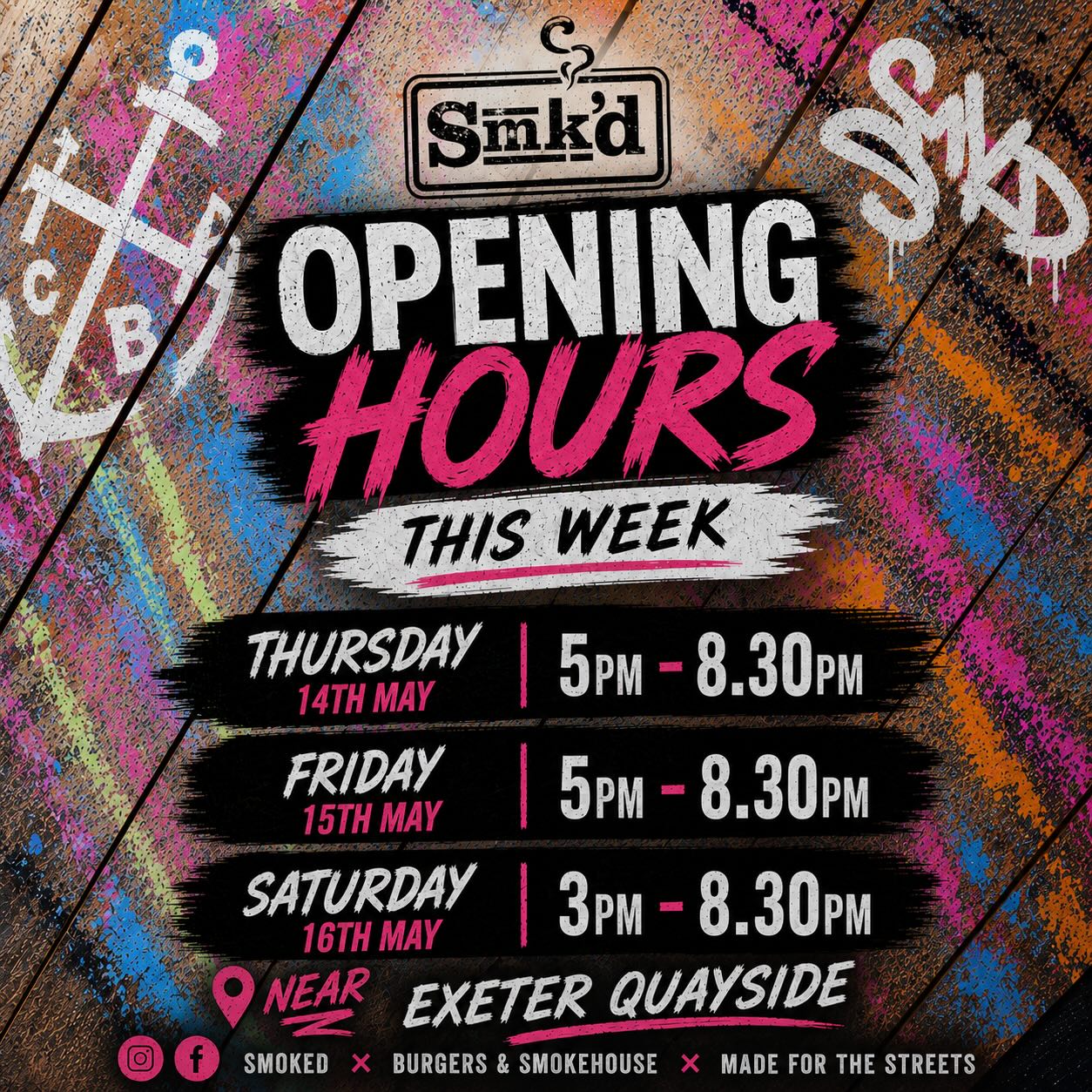This Weekends Opening Hours At @crossedanchorsbrewing
#burgers #exeter #getsmkd #smoked