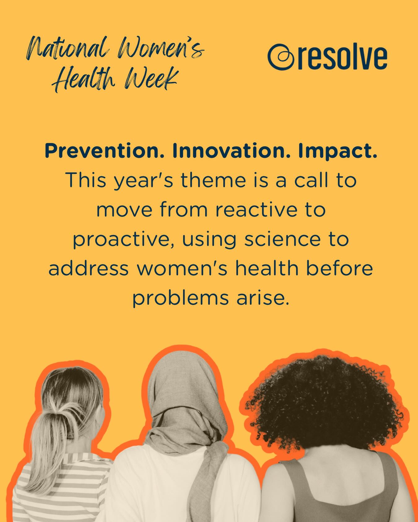 1 in 6 people worldwide is affected by infertility, yet reproductive health is still too often left out of the women’s health conversation.
This National Women’s Health Week, we’re committed to changing that. At RESOLVE, we’ve spent over 50 years fighting for equal access to care and family building options for everyone who needs it… because prevention, innovation, and impact have to include reproductive health.
Reproductive care isn’t a niche issue. It’s women’s health.
Learn more at resolve.org