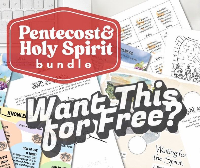 GIVEAWAY ALERT! 🕊️🔥
Want to get your hands on our Pentecost & Holy Spirit Bundle for FREE? We’re choosing 3 winners over on TikTok, and you don’t want to miss out!
This bundle includes 7 digital ready-to-use resources to help bring the fire of the Spirit into your home or classroom.
Want to see exactly what’s inside the bundle before you head over?
👇 Comment “SPIRIT” below and I’ll send you a DM with a full breakdown of the 7 resources included!
Then, head to TikTok @theteachingwagon to officially enter! 🏃♀️💨