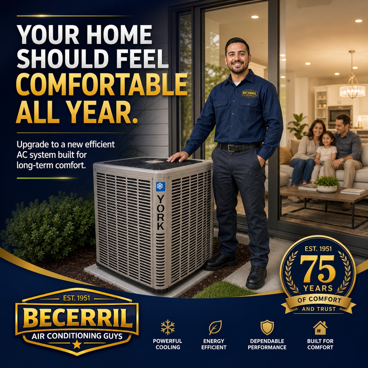 Your home should feel comfortable ALL YEAR. If it doesn't its time to call us for options.
#becerril #acguys #elcentro #calexico #imperial #brawley #eastlake #chulavista #hvac