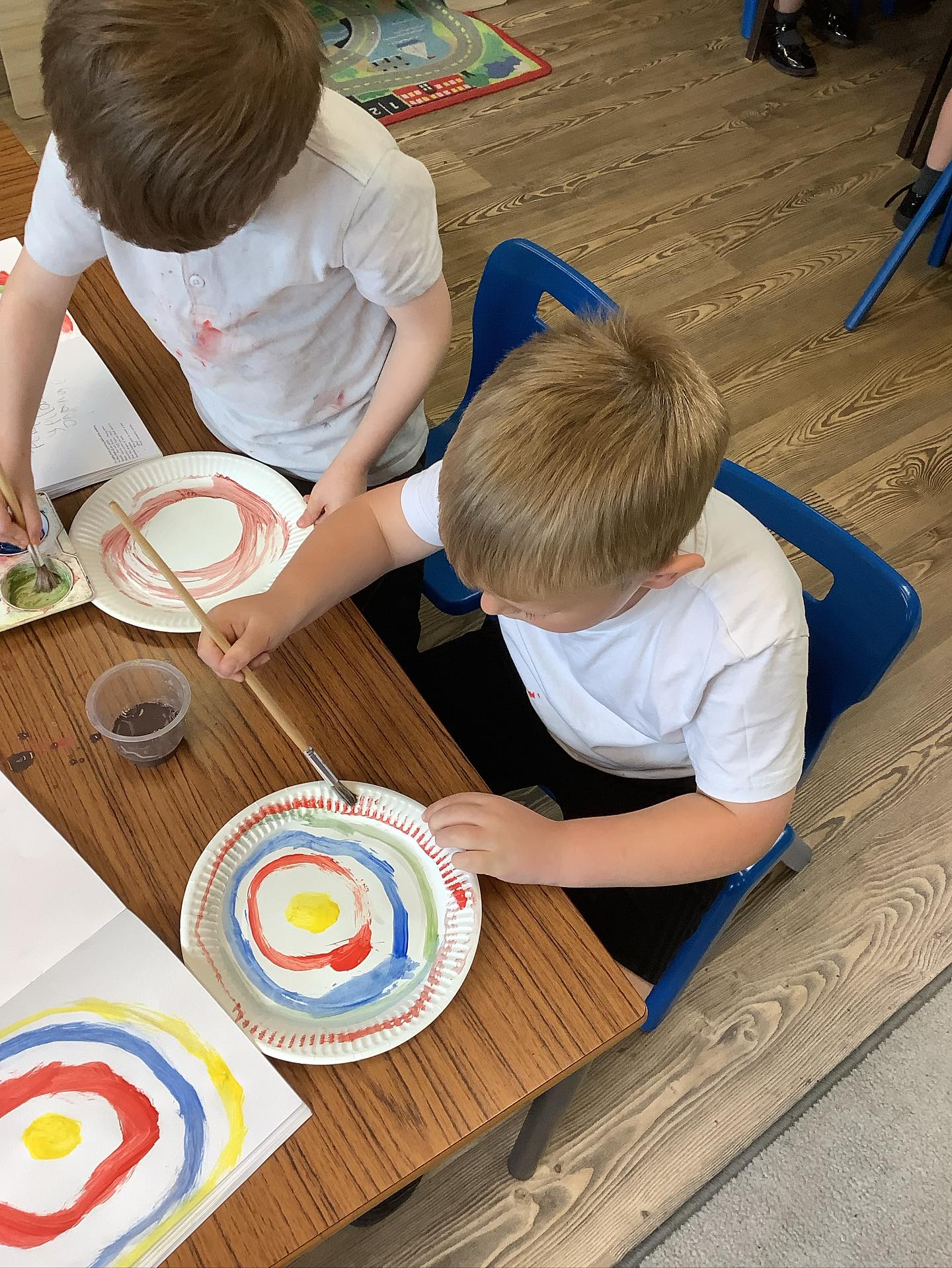 Badger class have been making Clarice cliff plates in art π¨π