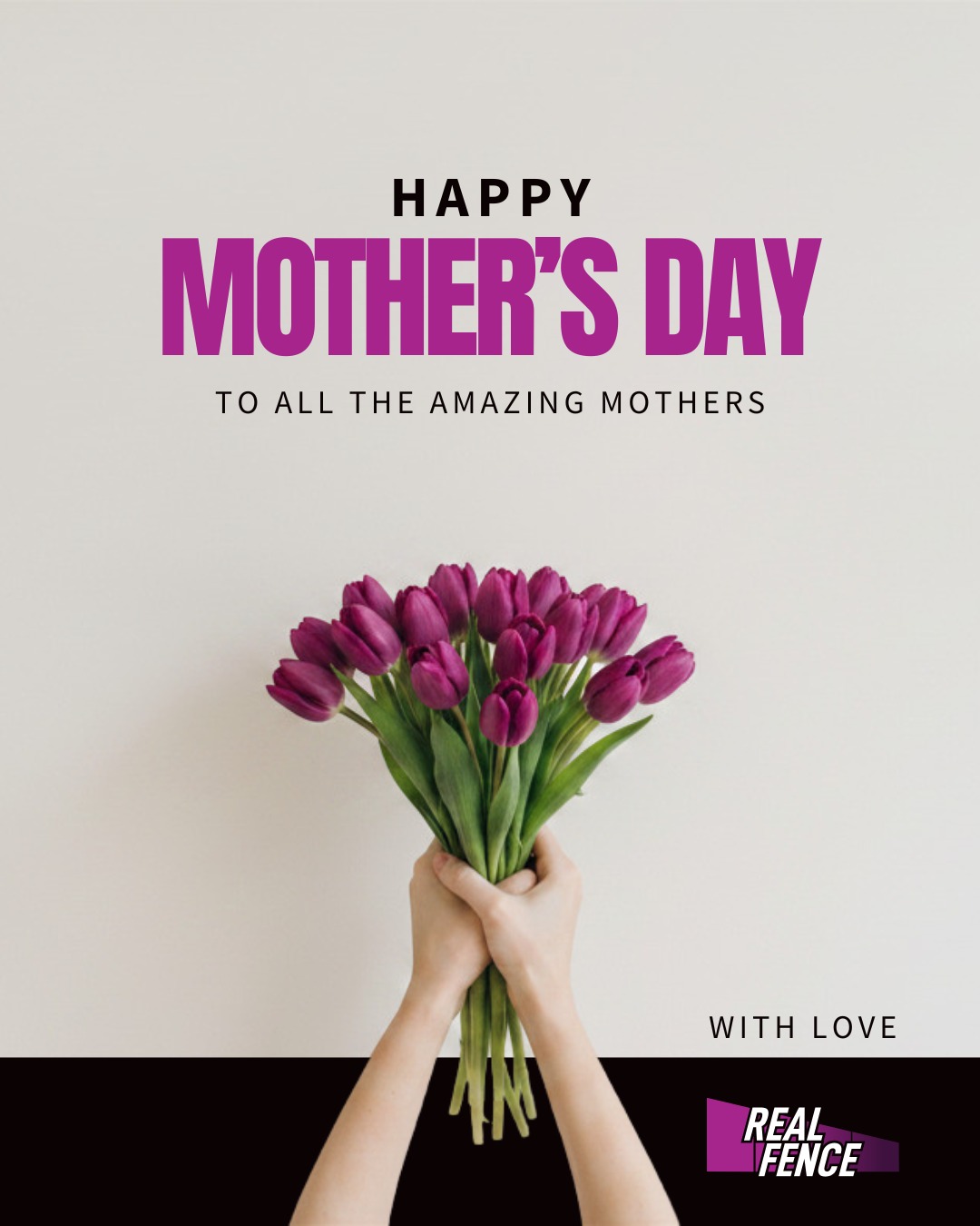 A big shoutout to our amazing Realfence mums 💐
We’re so grateful for everything you do, day in and day out. You’re very special to us, and the impact you have on our families, our team and our everyday lives means so much.
To all the wonderful mums and mother figures in our community, we hope you have a fabulous Mother’s Day and get completely spoilt.
Happy Mother’s Day from the Realfence team!