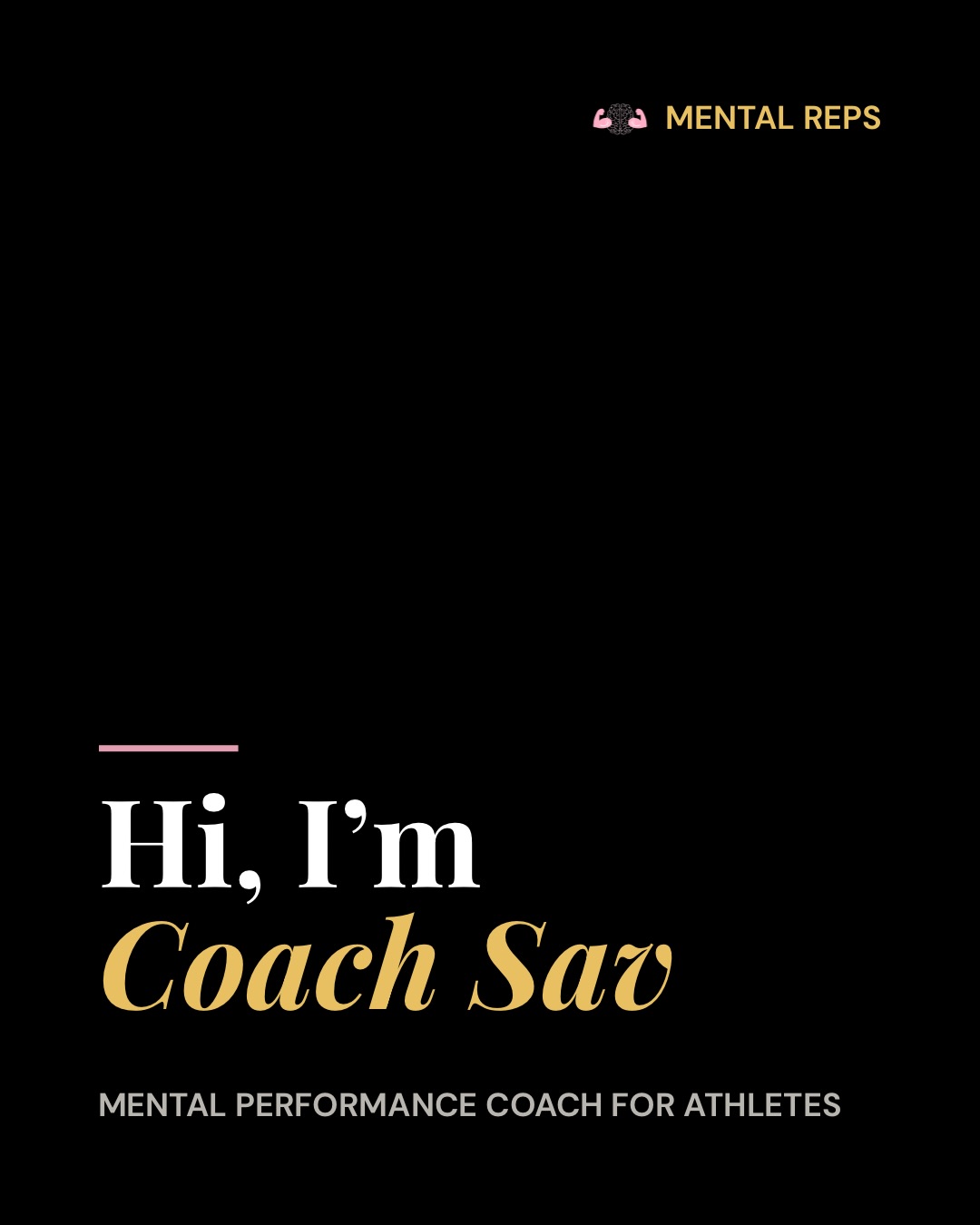 Hi, I’m Sav… andI’m fired up about helping athletes win the mental game. 🧠💪
I’ve felt the weight firsthand a collegiate player, and as someone who still competes today. After completing my master’s in Sport & Performance Psychology, I became even more convinced: the mental side of sport is wildly undertrained.
And that’s NOT because athletes don’t care. It’s because nobody ever gave them a real system to work with.
That’s where Mental Reps comes in. 🧠💪
Think of it like this:
You wouldn’t show up to practice or workout with no plan, no structure, and no progression. Let’s treat mental training the same!
Mental Reps is a coaching system I built around daily reps, real structure, and a program that actually grows with you.
Link in bio to schedule a free intro call with me.
Questions? Shoot me a DM.
STRONGER MIND. STRONGER PERFORMANCE. 🧠💪
#MentalPerformanceCoach #AthleteMindset #SportsPsychology #Athletes #MentalReps