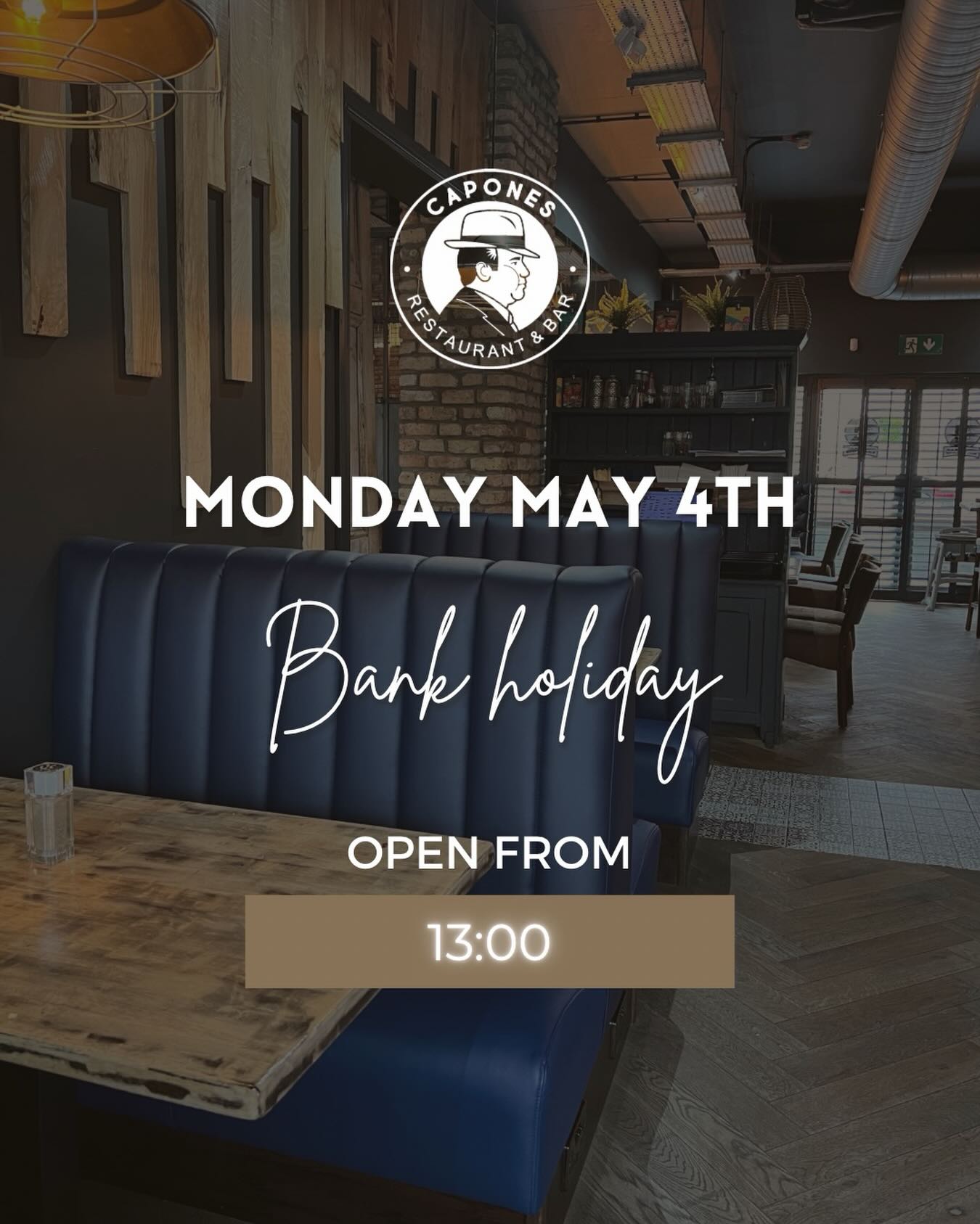 Extend your Bank Holiday at Capones restaurant! 🌟We are going to be open from 13:00 on Monday. 🇮🇪☀️🍕
⠀
#caponesgalway #restaurantgalway #galway #thisisgalway #wildatlanticway