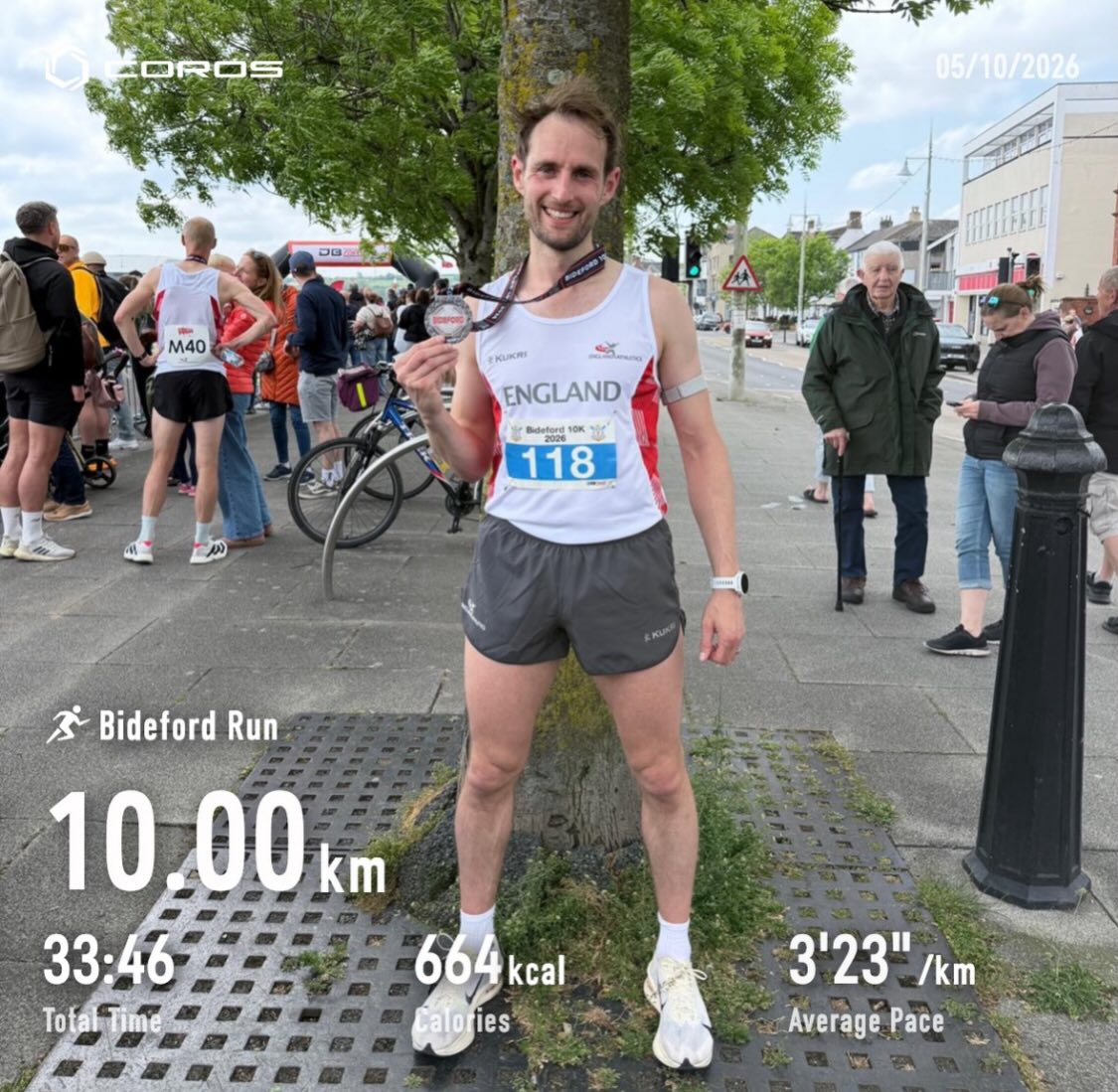 Super proud of this fella @returnofthe_runner 🙌🏻
Making his England Masters debut over the 10k distance at Bideford 🏴🏃🏻♂️
Well done mate, fantastic achievement 🤩
#englandmasters #running #10k #endurancepeak