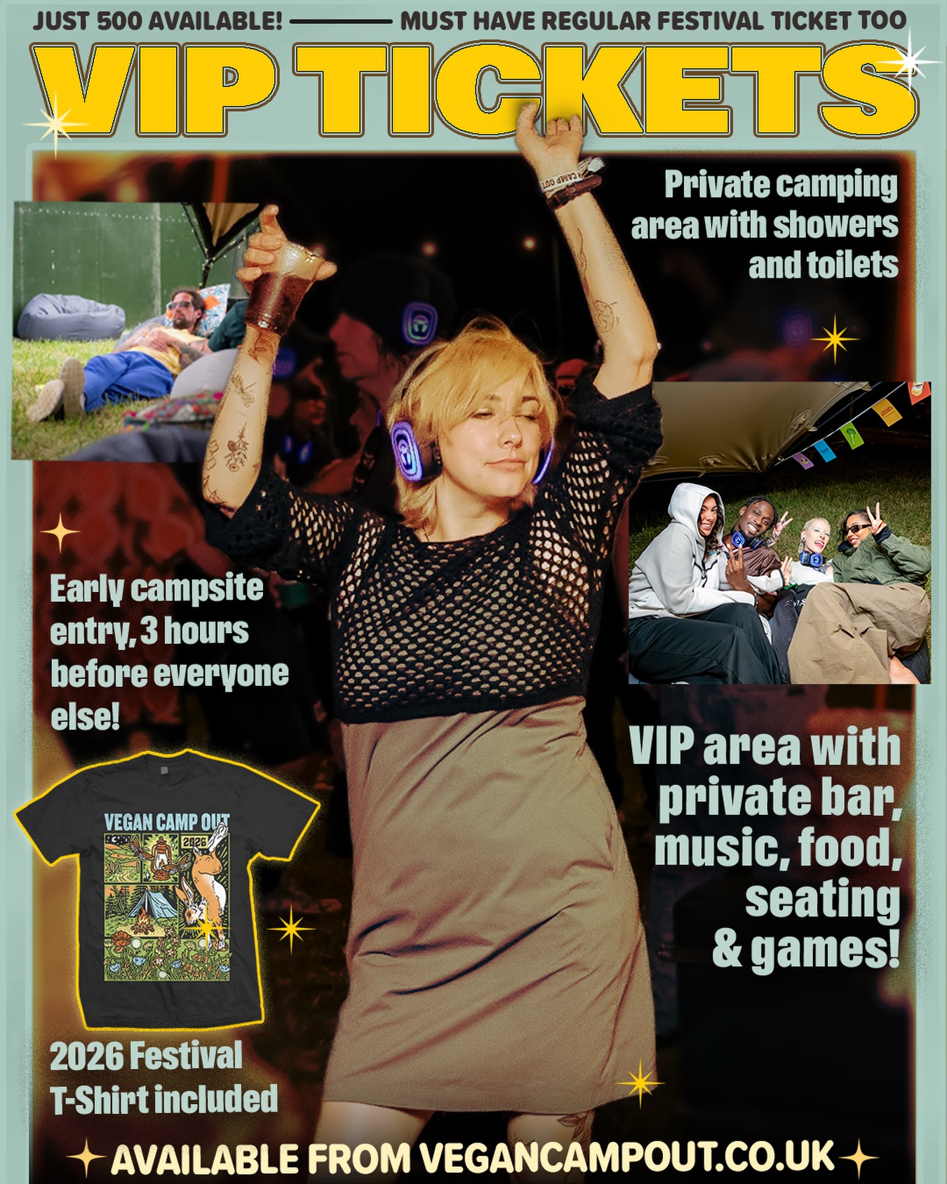Upgrade your ticket with a VIP pass (even if you’ve already bought one!) and enjoy:
⏱️ Early access to the campsite
⛺ Exclusive camping area with dedicated showers & toilets
🍺 VIP chill zone with a private bar, music, food, seating & games
👕 2025 festival T-shirt
Secure yours now at ticketpulse.co.uk/vco26 via the ‘VIP’ tab (or just hit the link in our bio)