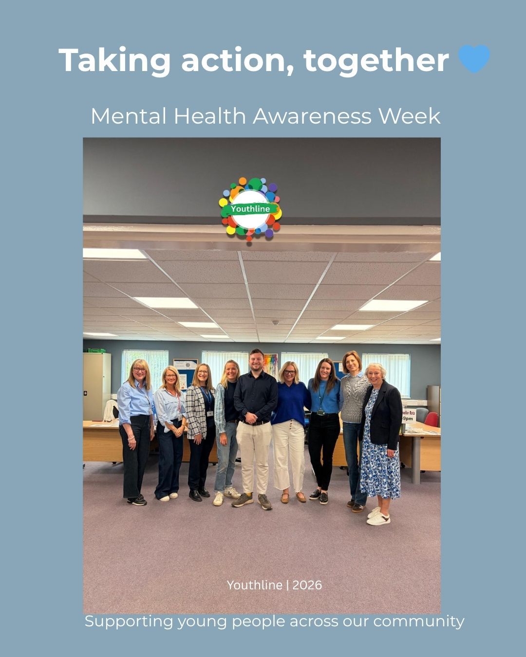 Today we welcomed Peter Swallow to Youthline as part of Mental Health Awareness Week.
This year’s theme is Take Action — and for us, that means coming together as a community to raise awareness and show support.
From our counsellors and volunteers, to local organisations and leaders, it’s about making mental health visible and reminding people:
You don’t have to do this alone.
Thank you for being part of it 💙
#mentalhealthawarenessweek #community #bracknellforest