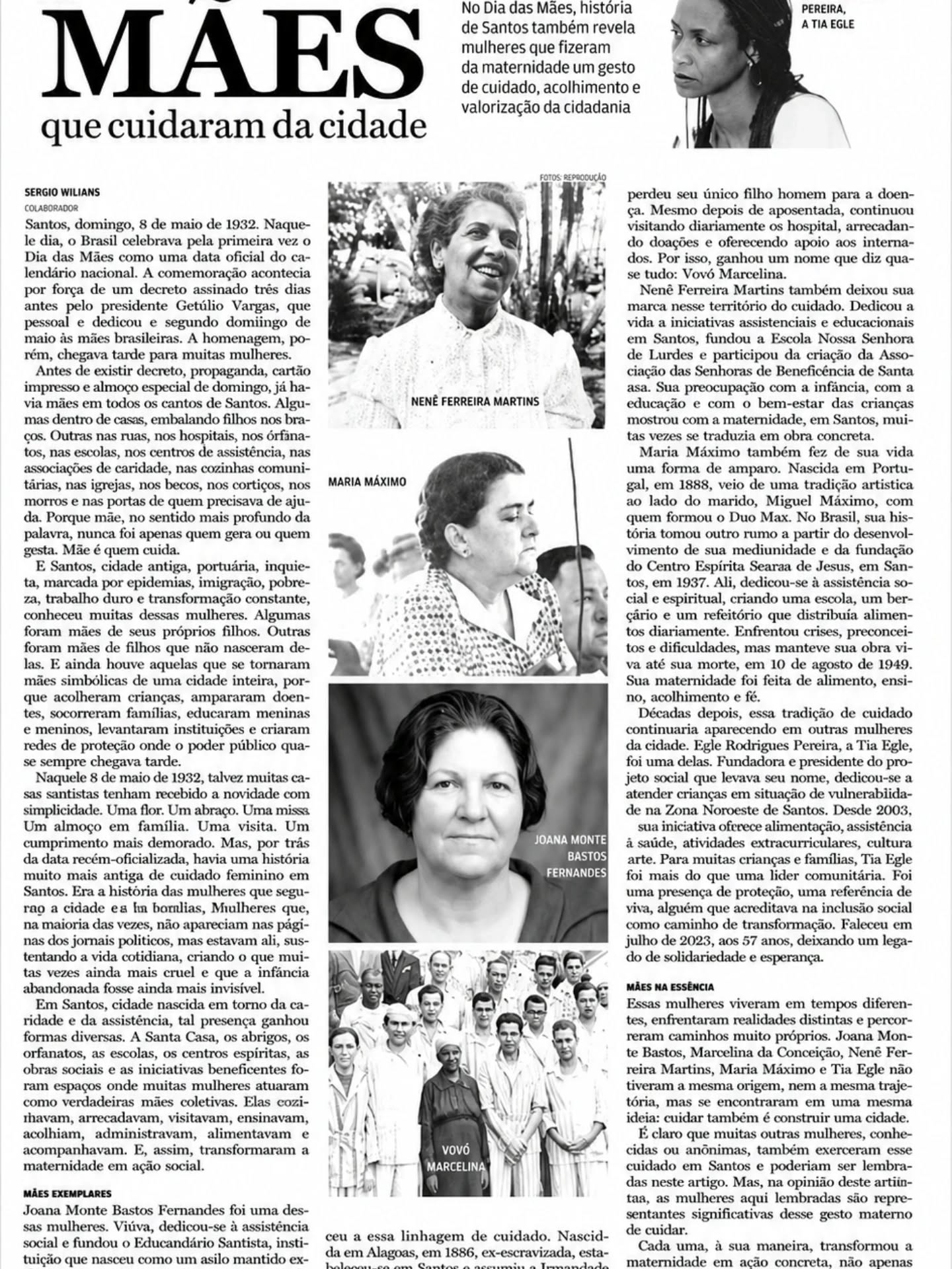 Neste Dia das Mães, celebramos mulheres que transformaram o amor em acolhimento, cuidado e esperança. 🤍
Joana Monte Bastos Fernandes deixou um legado eterno de solidariedade ao fundar o Educandário Santista, dedicando sua vida à assistência social e ao cuidado com crianças e famílias.
Sua história representa tantas mães que cuidam além dos laços de sangue, fazendo da maternidade um gesto diário de amor ao próximo. 🌷
Que nunca faltem mãos para acolher, corações para amar e esperança para transformar vidas.
#educandariosantista #diadasmaēs #santos #amorquenãosemede #legado