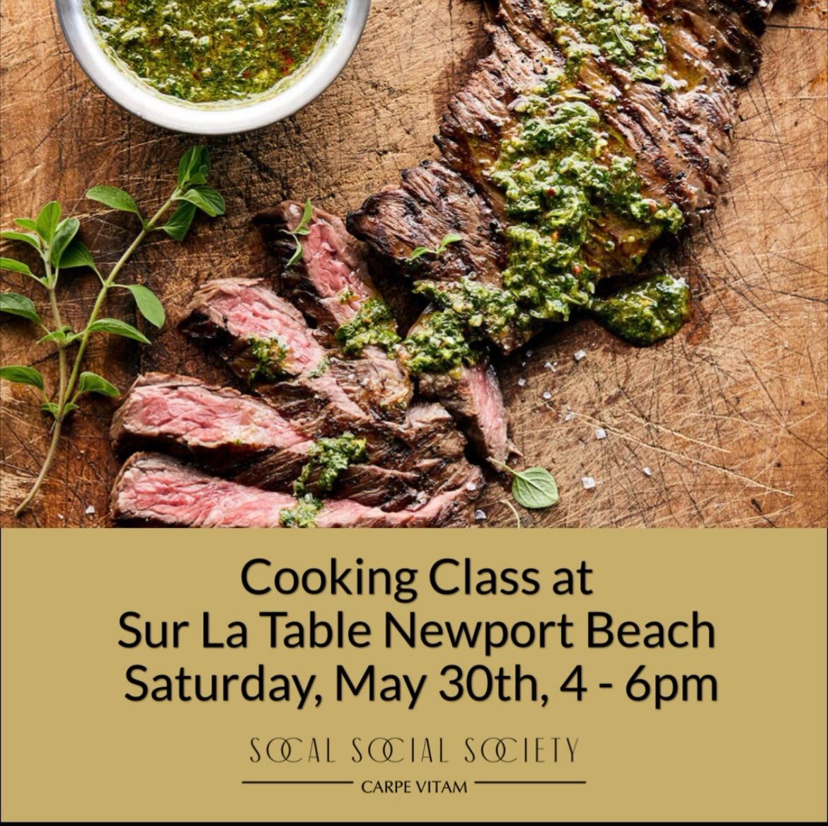 In this hands-on class, you will grill juicy flank steak, blend herb-packed chimichurri and learn the technique behind golden, cheese-filled pupusas. You’ll round out the menu with a crisp jicama and orange salad, sip refreshing Agua Fresca Jamaica and end the night with rich Dulce De Leche Ice Cream.
Come hungry and leave inspired to bring bold, shareable dishes to your own table. 👩🏻🍳 🥩 🧑🍳