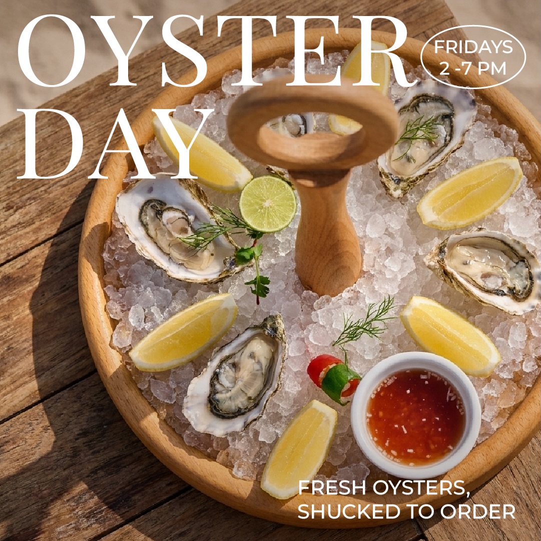 Your Friday plans just got shucked. 🦪
Fresh oysters at AED 10 each, 50% off drinks, sea views, and no reason to leave early.
Oyster Day happens every Friday at Anchor Bay, the kind of afternoon that casually turns into sunset.
📍 Shoreline 10, next to Vista Mare, Palm Jumeirah
📞 Book your table: +971 56 238 1677