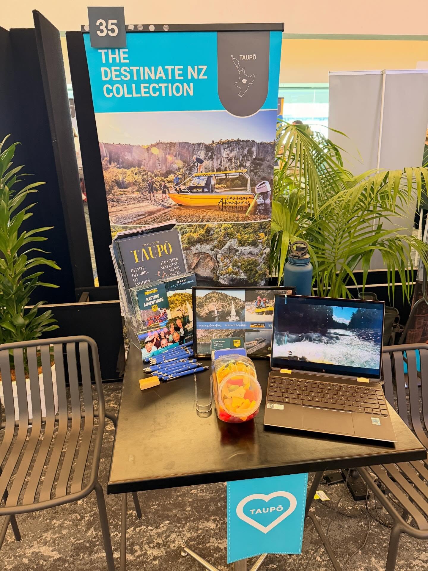 Big day at eXplore Central North Island today representing some incredible experiences from across the Central Plateau and Lake Taupō region.
Proud to be showcasing @tauposailingadventures , @tongariroriverrafting , Tongariro Adventures, @venturebeyondnz and 38South (@gla.taupo)— connecting with inbound partners, frontline travel teams and plenty of familiar industry faces from around the North Island along the way.
These events are always a great reminder that tourism is built on relationships, conversations, shared stories… and usually a few laughs too. Thanks to everyone who stopped by for a chat today.
#tourismmarketing #traveltrade