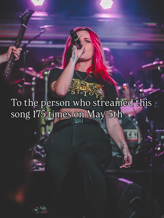 🤯Someone streamed Surrender 175 times on May 5th🤯 YOU ARE NOW PART OF OUR SECRET CULT AND WE LOVE YOU! 🔥 || Come get a thank you this Saturday May 9 at @worldfamousdollhut || Pre sale tix are CHEAPER than on the door. 💪🏻