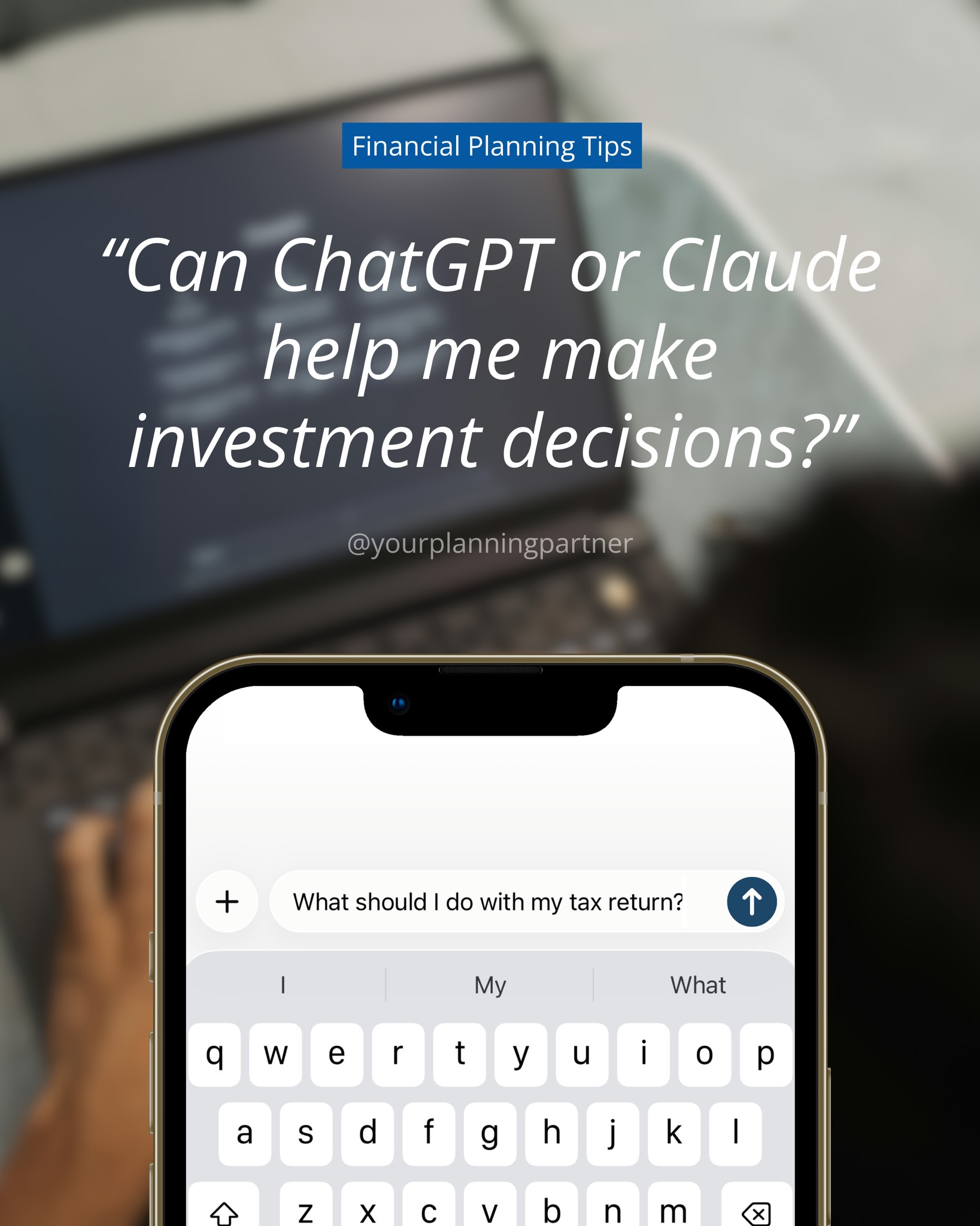 We recently came across a LinkedIn post that highlighted an important limitation when using AI for financial advice.
The example showed the same portfolio being evaluated twice:
“Should I sell?” 👉 Yes
“Should I buy?” 👉 Yes
Two opposite questions. The same agreeable answer.
The takeaway? AI is often designed to align with the prompt, not challenge it.
But financial decisions are not just about answers. They require context, tradeoffs, and a clear understanding of your full financial picture.
At @yourplanningpartner, we focus on helping you ask better questions and build a strategy that actually supports your goals.
#ai #financialplanning #personalfinance
