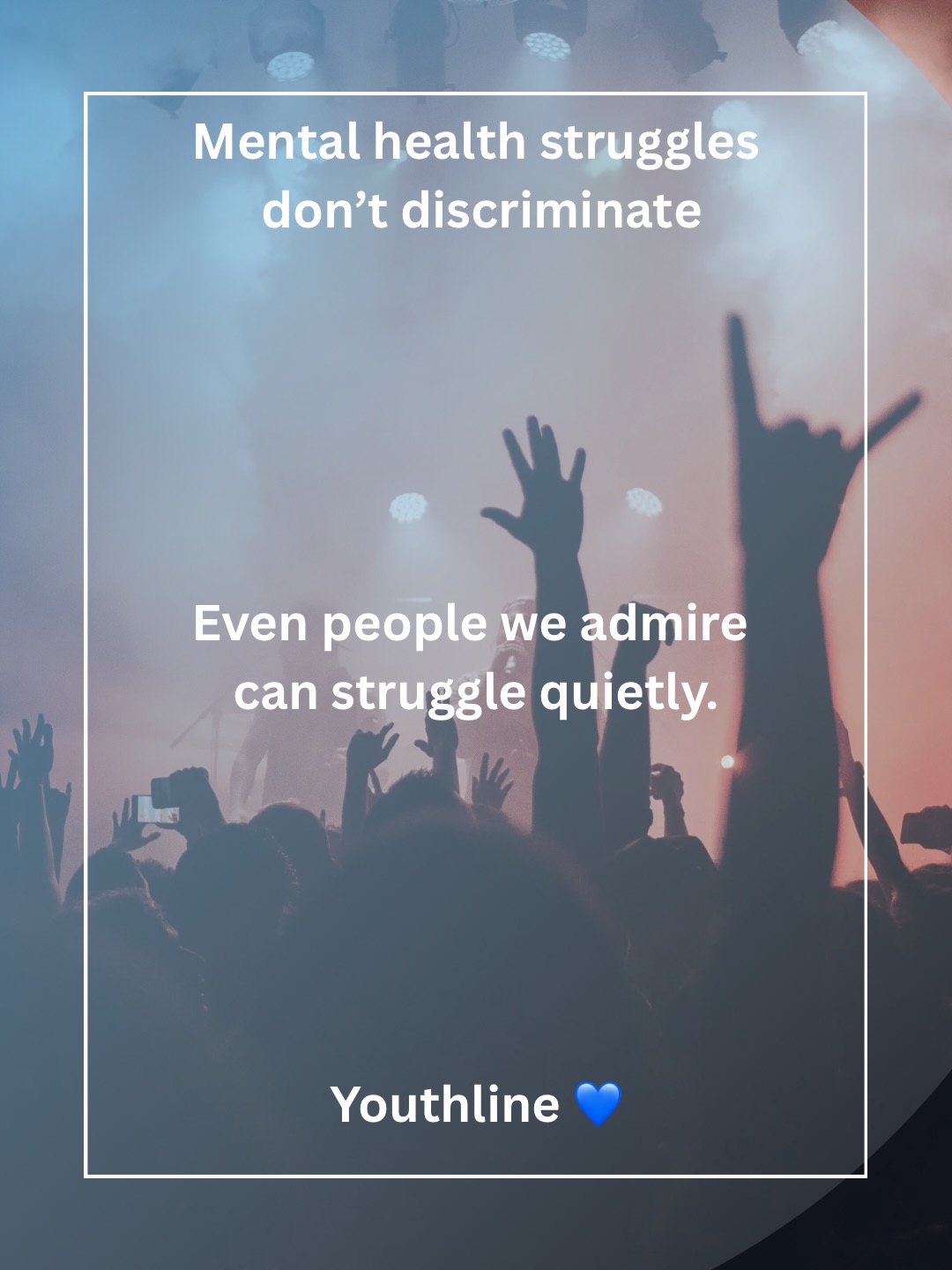 Fame, talent and success don’t protect someone from struggling mentally.
Sometimes the people who seem “fine” are carrying the most quietly💙
Mental health struggles don’t always “look” a certain way.
Success, talent, followers or fame don’t protect someone from anxiety, overwhelm, loneliness or burnout.
Sometimes the strongest thing someone can do is slow down, ask for help or say “I’m not coping.”
At Youthline, we believe mental health conversations should feel human, not clinical. 💙
#mentalhealthawarenes
You are not alone.