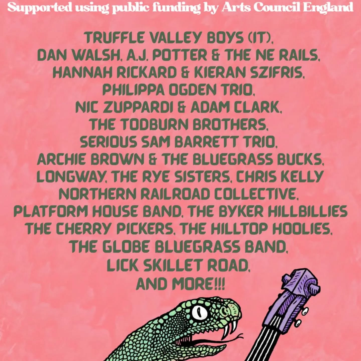 Drumroll please! 🥁
The annoucement we have all been waiting for - our festival's fantastic lineup!
As usual we have managed to secure some of the best talent in the UK and Europe, and can't wait to welcome them to Hexham. ✨️
From rip-roaring bluegrass and country, to heartfelt americana and singer-songwriters, we are delighted to showcase range of artists and instruments.
If you haven't already- save the date! Our event is free, and promises to be a fantastic day filled with music and good times. 🤠
Proudly supported by @aceagrams ❤️
#bluegrass #country #livemusic #hexham