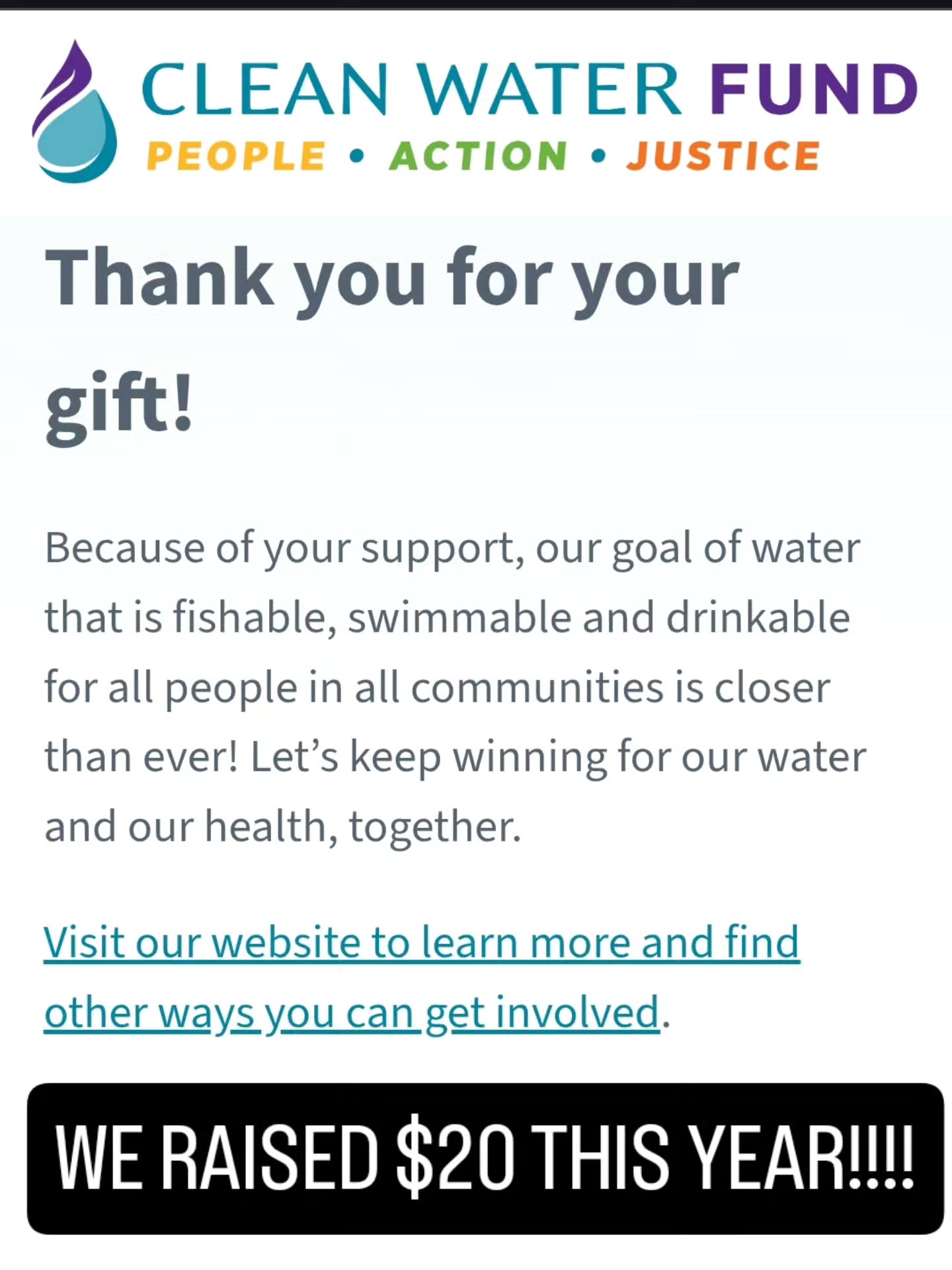 We're super happy to have raised $20 for Clean Water Fund and help keep Earth's water sources clean!
Yes, it may not seem like a lot now. But you can always support by buying a greenweek comic or support directly! Either way, find a little time to think about Earth today and everyday! Its the only planet Earthlings have!
-
#cleanwaterfund #saveearth #motherearth #fundraiser