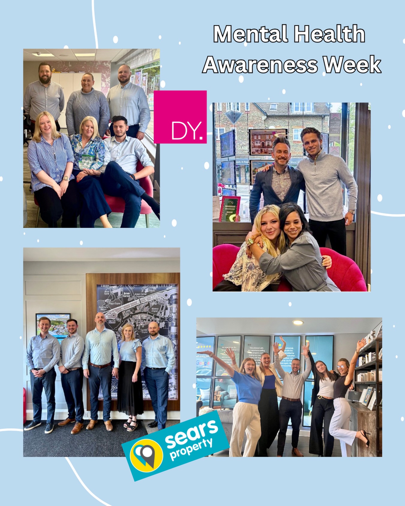 Mental Health Awareness Week is all about connection, conversation and showing young people that they are not alone 💙
A huge thank you to the teams at Duncan Yeardley and Sears Property who wore blue to work to show their support for young people’s mental health and the work we do at Youthline.
It means so much to have local businesses standing alongside us to help raise awareness, reduce stigma and remind young people that support is available.
Thank you for your continued support 💙
#MentalHealthAwarenessWeek #Youthline #WearBlue #MentalHealthMatters #Bracknell communitysupport