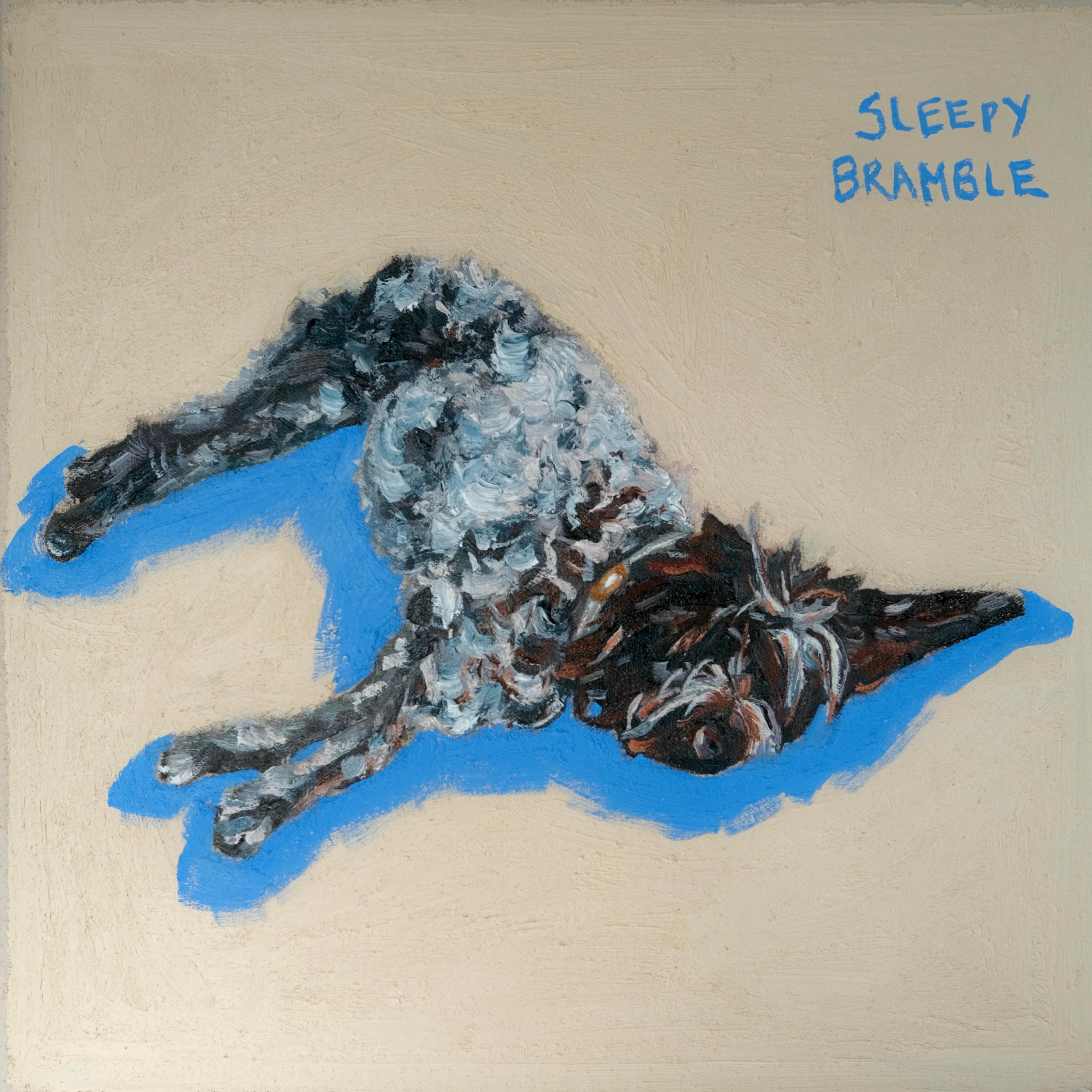 Sleepy Bramble (2026), oil paint and stick, 30x30cm
A little canvas painting based from my sketches of Bramble napping 💤
#puppy #artist #oilpainting #petportrait #canvaspainting
