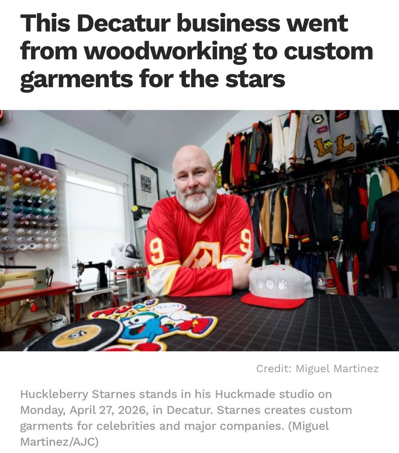 Feature in the @ajcnews today by @journalistorian and photos by @mmartinezatl
(Link in bio)
#huckmade #ajc #atlanta #varsity #huckleberrystarnes
