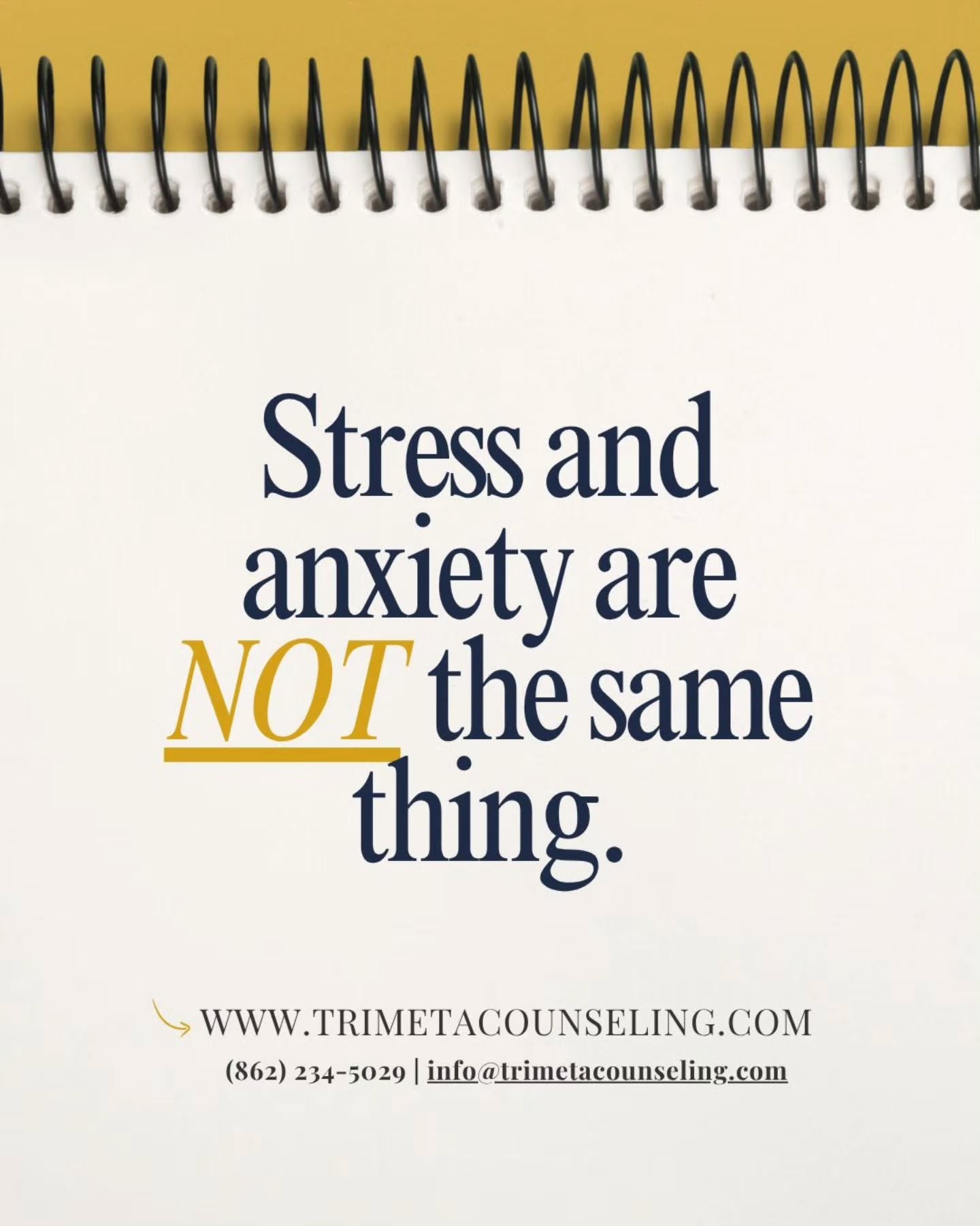 A lot of people use the words stress and anxiety interchangeably — but they’re not exactly the same thing.
Stress is typically connected to an external situation or demand.
Anxiety, on the other hand, can continue even when there’s no immediate threat present.
Both can impact your emotional and physical wellbeing, especially when they become chronic.
Understanding the difference matters because it can help you better recognize what you’re experiencing — and what kind of support may help.
We support mental wellbeing ALL year long — not just in May. 🫶🏽🧠
Schedule your free 15-min consultation today. 📲