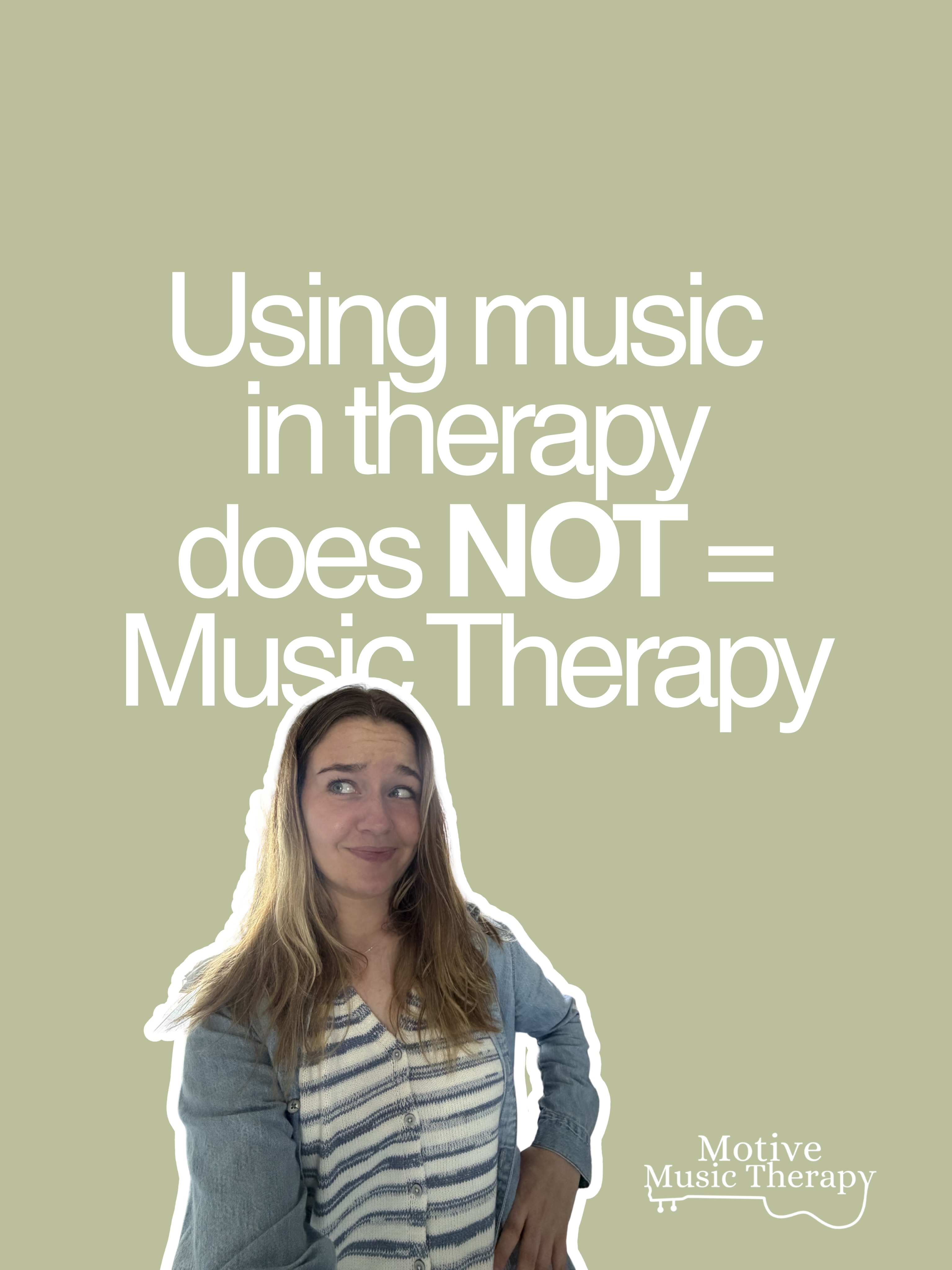 Using music in therapy does NOT EQUAL music therapy 🎶
Soooo it’s pretty disheartening and wildly unethical to advertise “music therapy” when you’re not a board certified music therapist 😊
#musictherapy #musictherapist