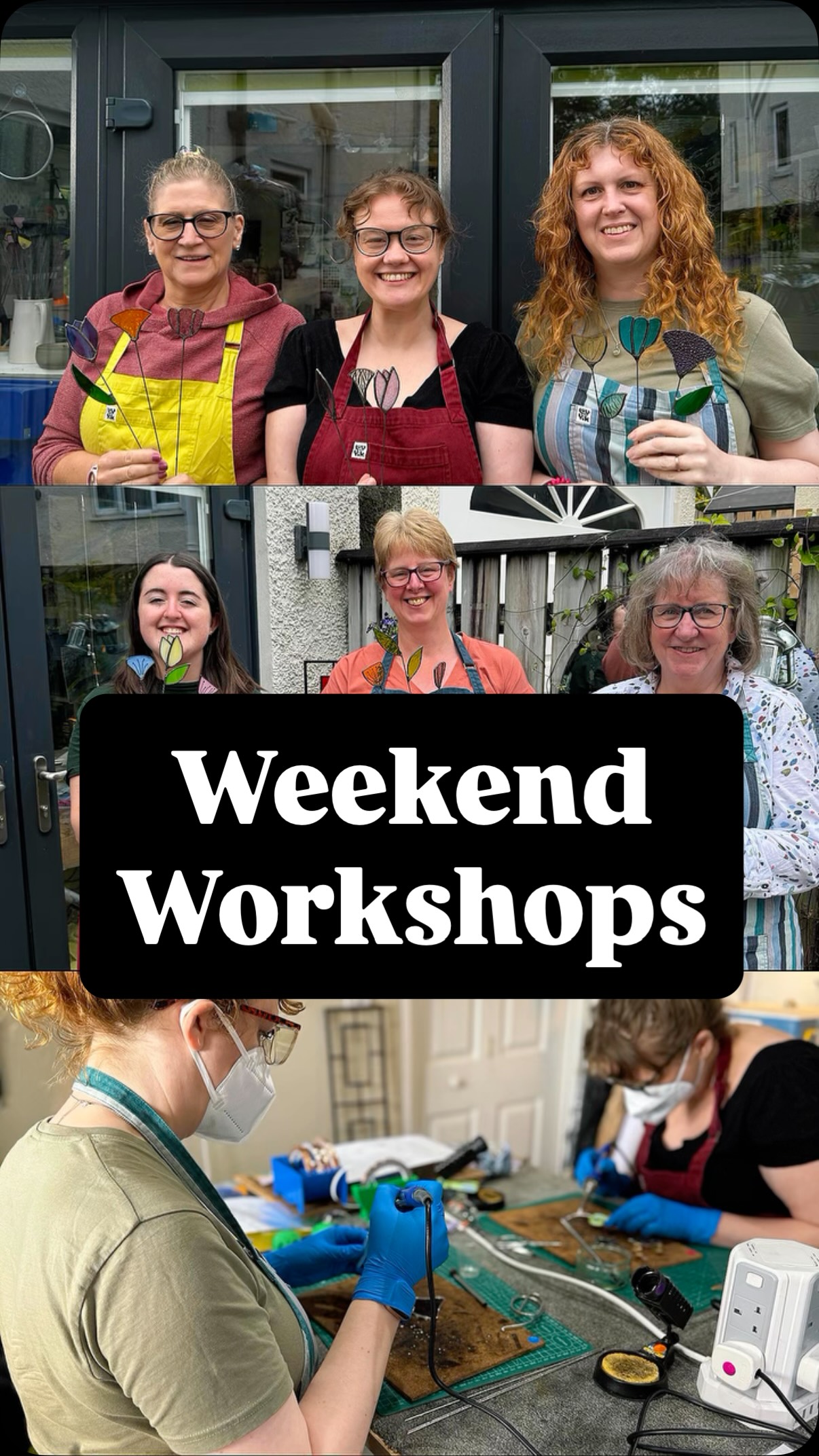 Back-to-back flower stem workshops Friday & Saturday over the weekend, with one private hire as a family Christmas present, and one scheduled session….. so took yesterday off to have some down time before starting afresh today - new week, new MONTH, new commission! 😱🤩
Did you know I do private bookings for all of my workshops?
If you have a group of at least 3 people & would like to come and create something wonderful together, let me know!
Most classes only have a few places left, but for up to 4 people, I can book you a date of your choice in at the Keswick Studio, or up to 6 people at The Gather in Ennerdale bridge.
#StainedGlass #CreativeWorkshops #LakeDistrict #daysOut #friendship
@edenvalleyartisticnetwork @arts_cumbria @make_it_at_market @blackwellartsandcrafts @artsandcraftsinkeswick @bbc @bbccumbria @britboxtv @tulliecarlisle @thehappyherdwick @the_makers_mill @visit_eden