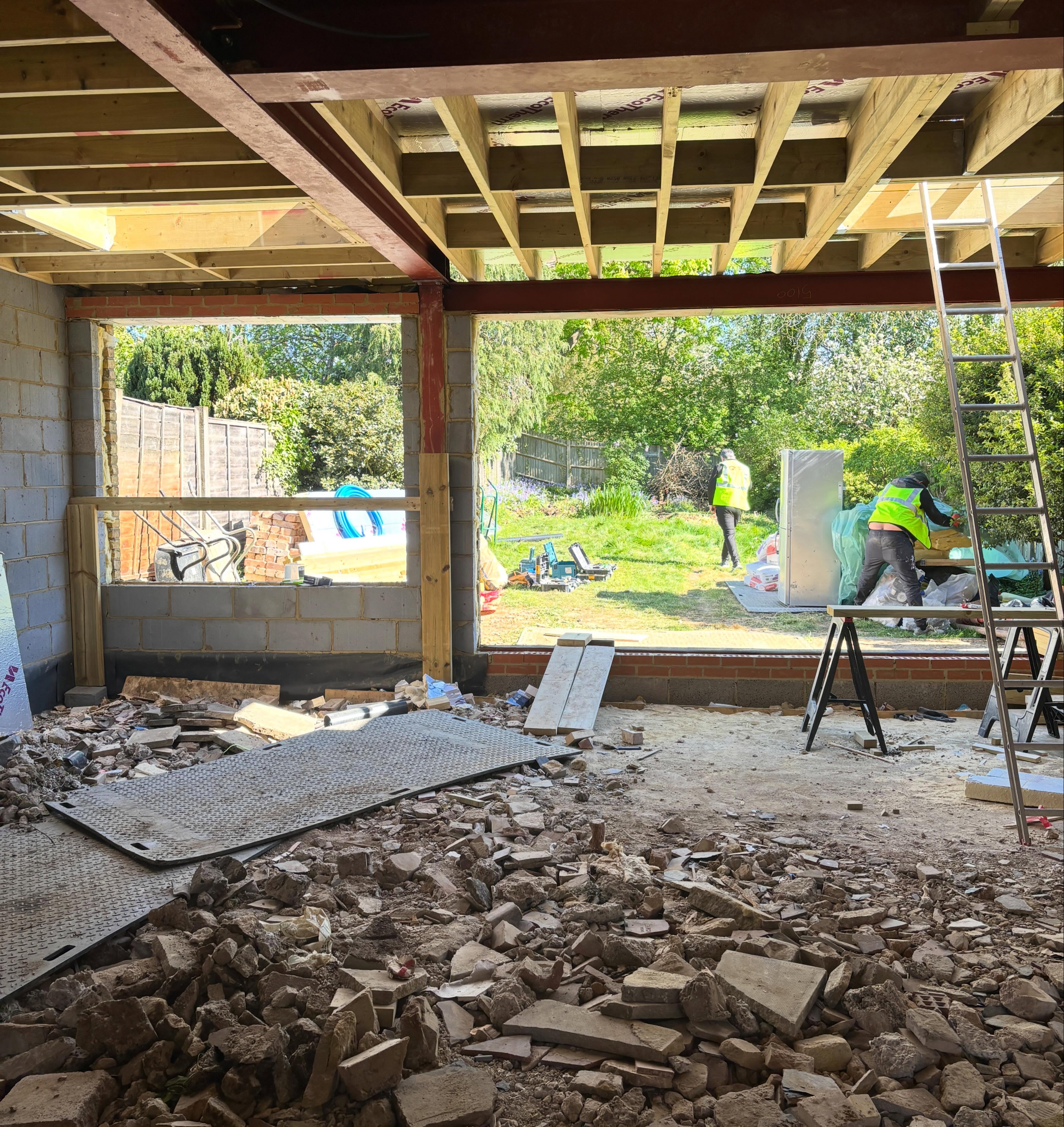 Woodside park project - back and side extension created a wider than average back elevation. #renovation #extension #renovation #interiodesign