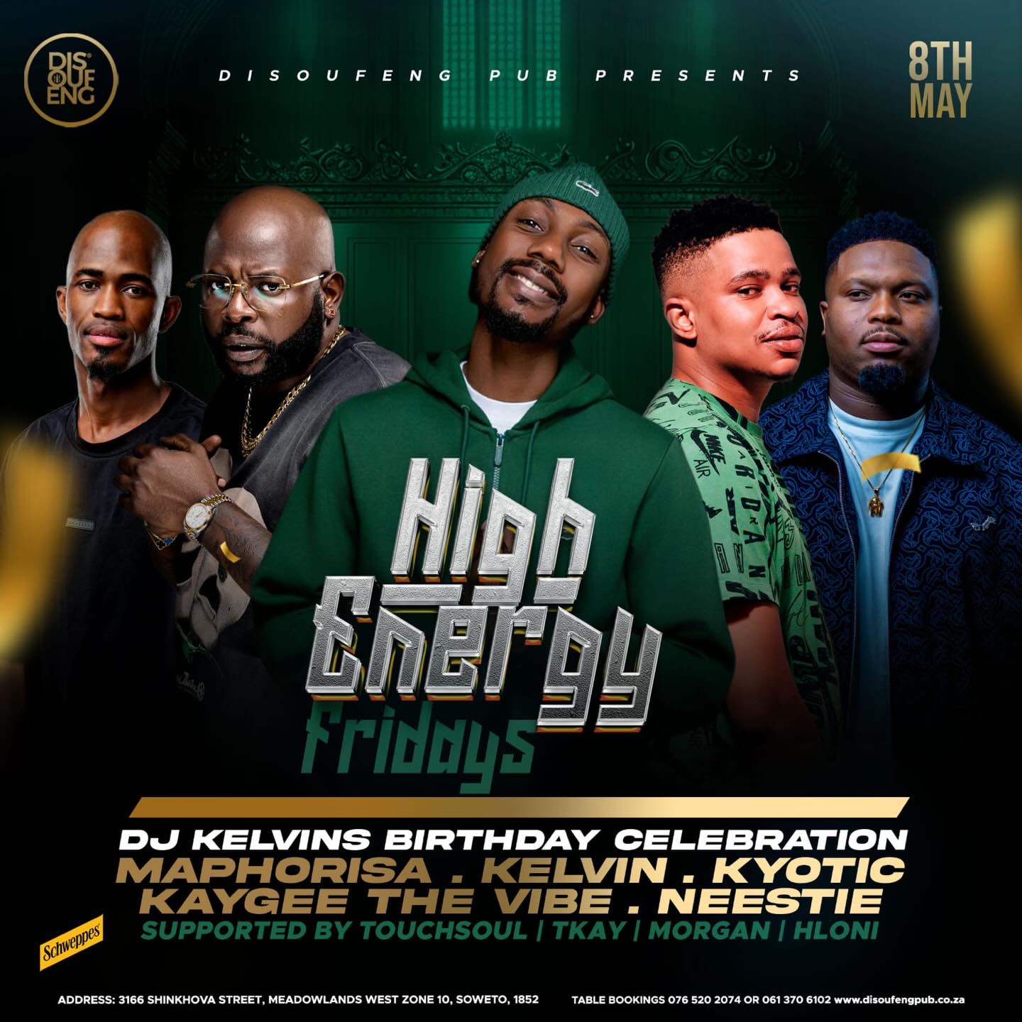 Scorpion Kings tickets are sold out but somehow Maphorisa still found his way to Disoufeng 😭
See you tomorrow.
📍Disoufeng Pub
📞 076 520 2074 / 061 370 6102